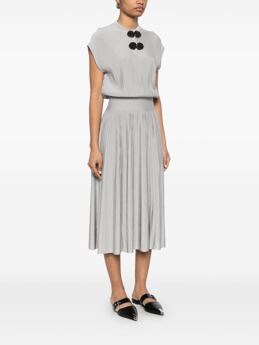 Emporio Armani Dresses Light Grey EW001441AF15084U8011 (EMPORIO ARMANI / ワンピース・ドレス・オールインワン ) | EMPORIO ARMANI (エンポリオ アルマーニ)(3)