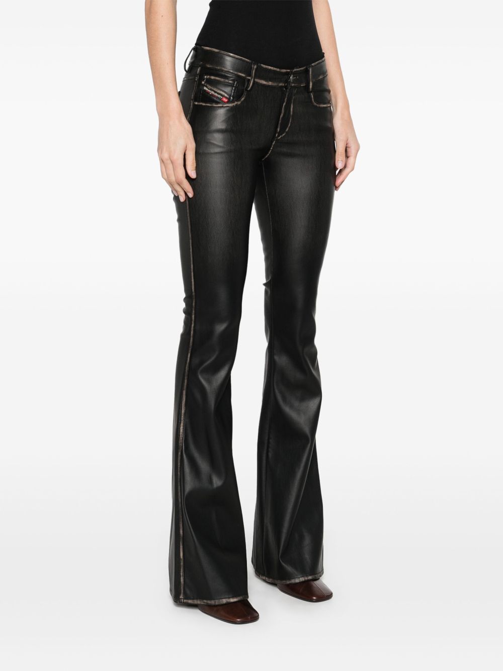 パンツ DIESEL Woman Pants Black A167010IKAR 900 Women's Faux leather five pocket pants | Black | Diesel