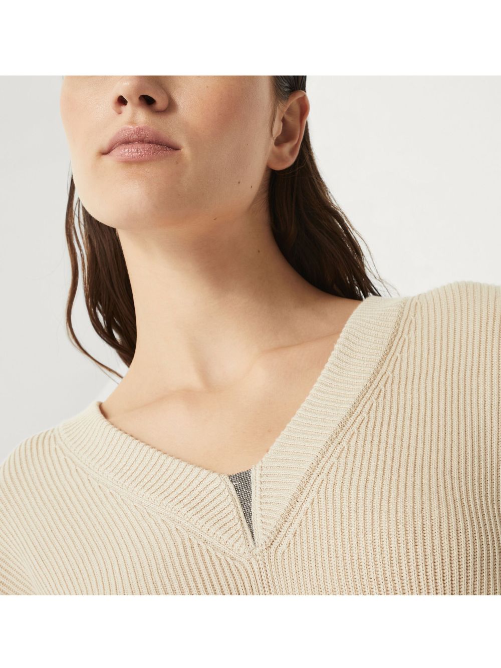 Brunello Cucinelli Sweaters Beige M19255002C9733 (Brunello Cucinelli / ニット・セーター・カーディガン ) | Brunello Cucinelli (ブルネロ・クチネリ)(2)