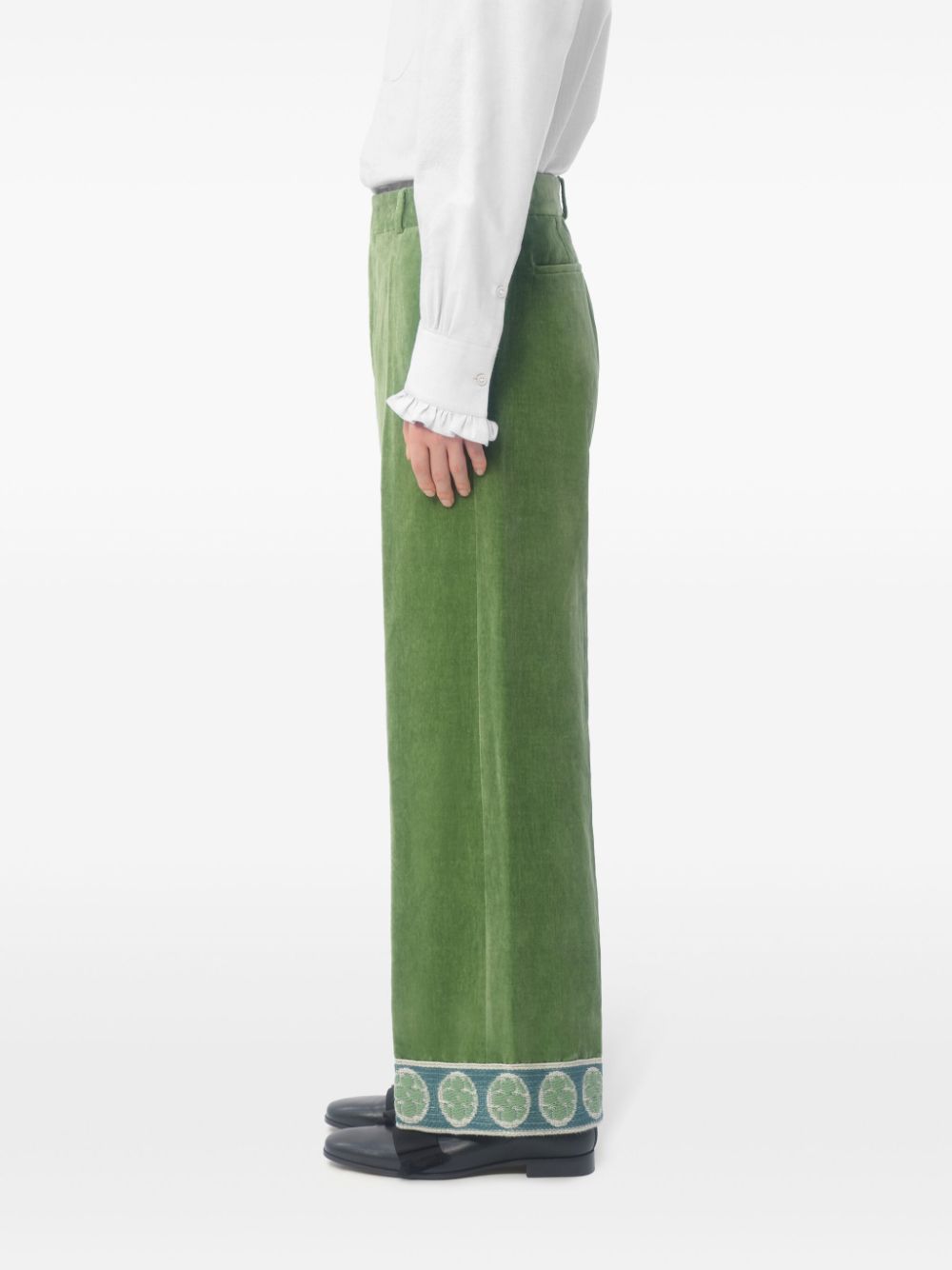 Valentino Trousers Green VRBJ74AM2LR1 (Valentino Garavani / パンツ ) | Valentino Garavani (ヴァレンティノ)(4)