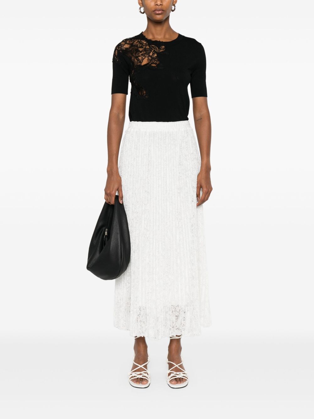 Ermanno Scervino T-shirts and Polos Black D465L333APLG95708 (ERMANNO SCERVINO / Tシャツ・カットソー ) | ERMANNO SCERVINO (エルマンノ シェルヴィーノ)(4)