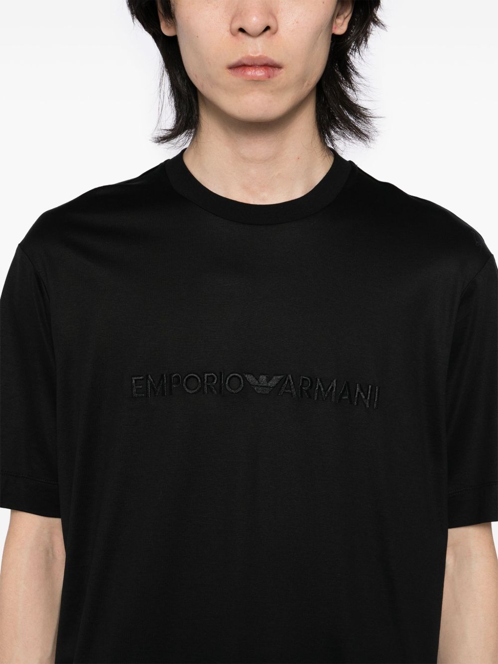 Emporio Armani T-shirts and Polos Black EM001070AF13747UC001 (EMPORIO ARMANI / Tシャツ・カットソー ) | EMPORIO ARMANI (エンポリオ アルマーニ)(2)