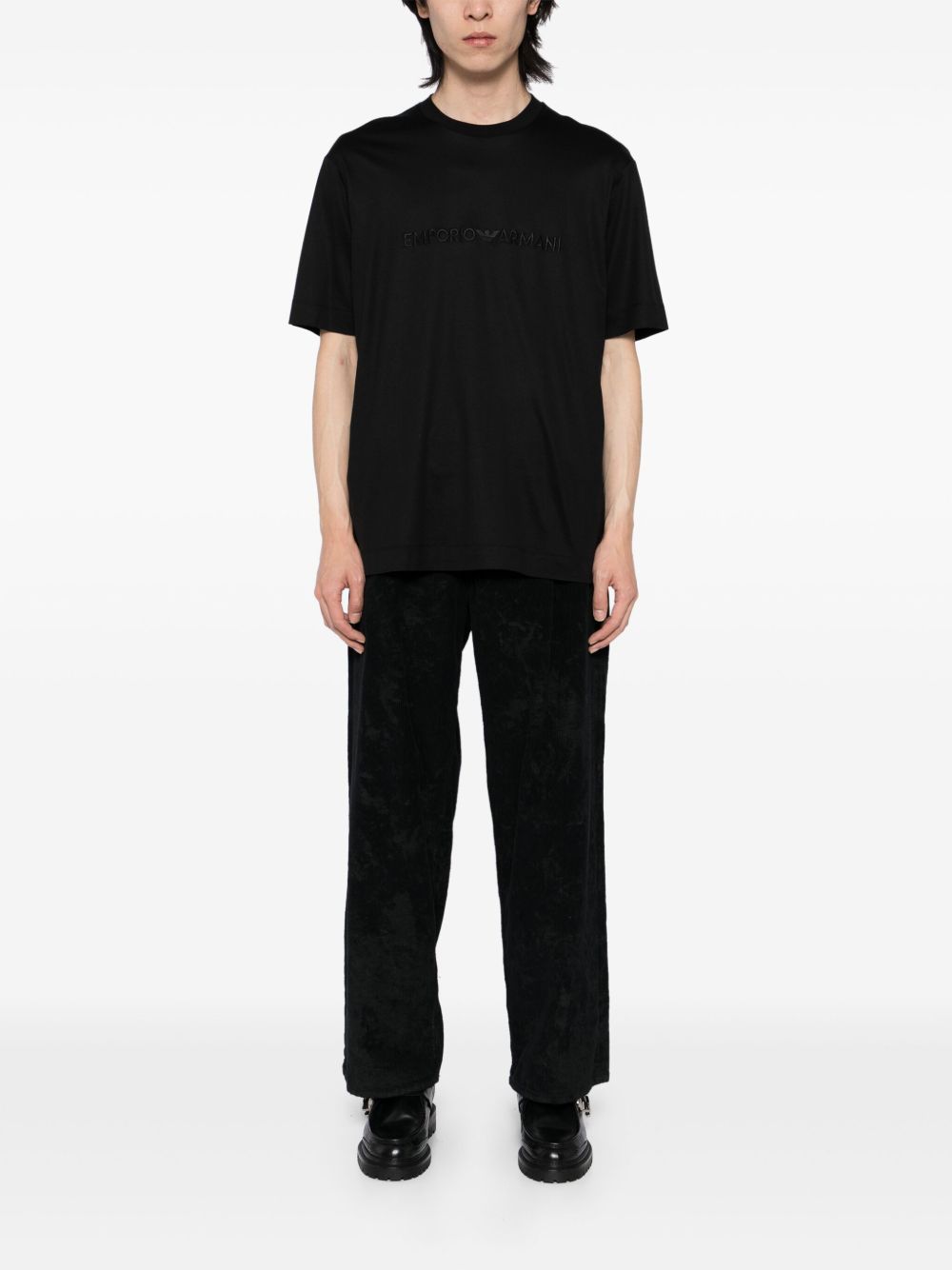 Emporio Armani T-shirts and Polos Black EM001070AF13747UC001 (EMPORIO ARMANI / Tシャツ・カットソー ) | EMPORIO ARMANI (エンポリオ アルマーニ)(3)