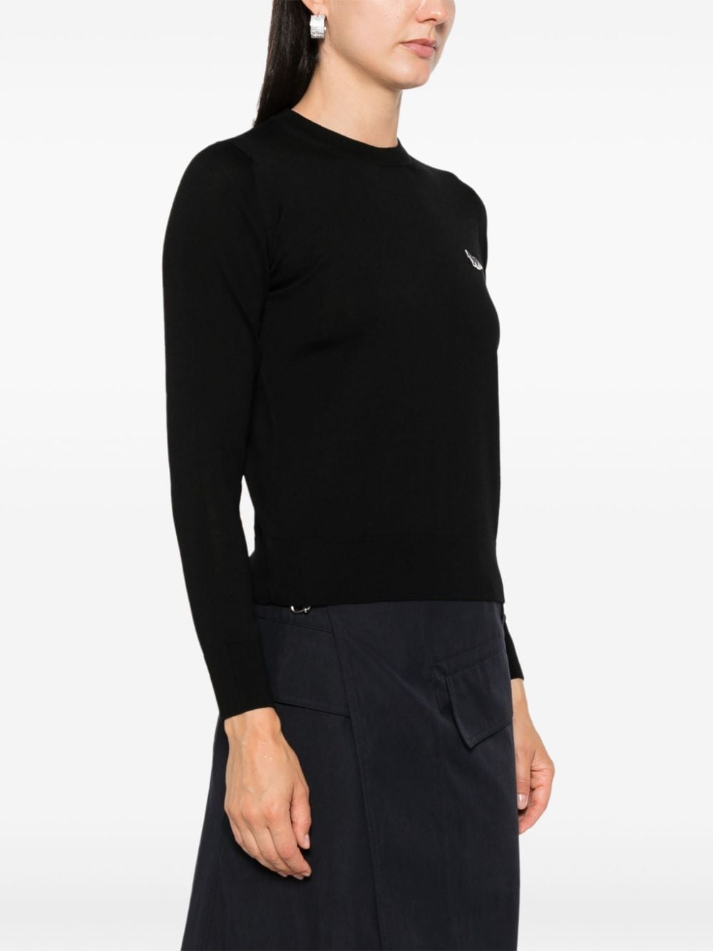MAISON KITSUNE' Sweaters Black MW00816KT1036P199 (Maison Kitsuné / ニット・セーター・カーディガン ) | Maison Kitsuné (メゾン キツネ)(1)