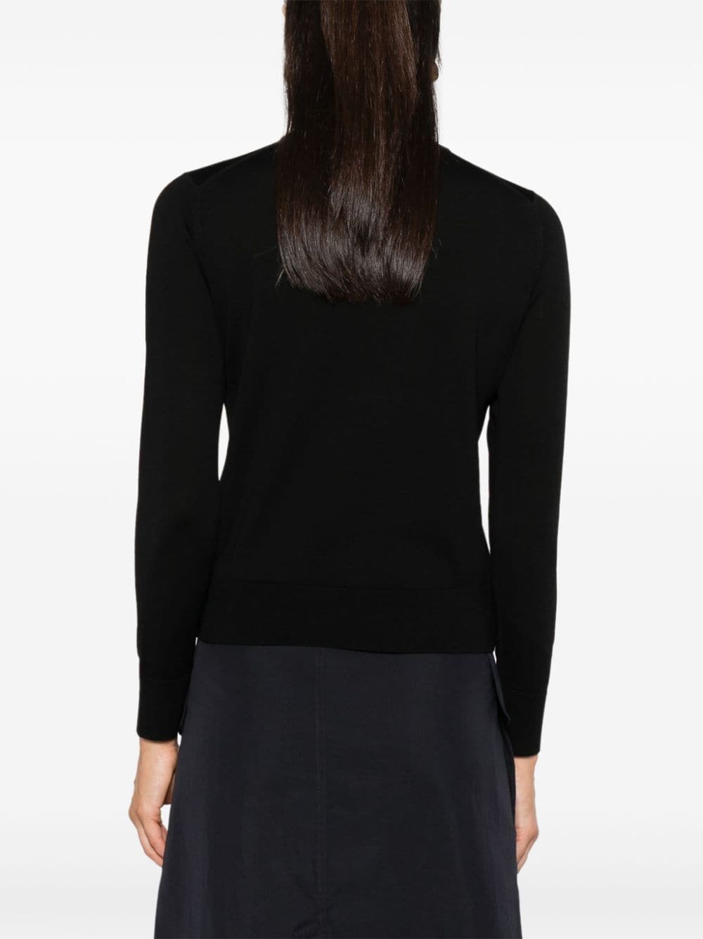 MAISON KITSUNE' Sweaters Black MW00816KT1036P199 (Maison Kitsuné / ニット・セーター・カーディガン ) | Maison Kitsuné (メゾン キツネ)(3)