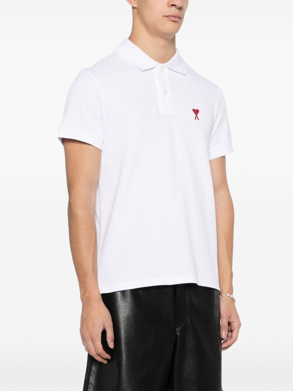 Ami Paris T-shirts and Polos White BFUPL001D760100 (AMI Paris / ポロシャツ ) | AMI Paris (アミパリス)(2)