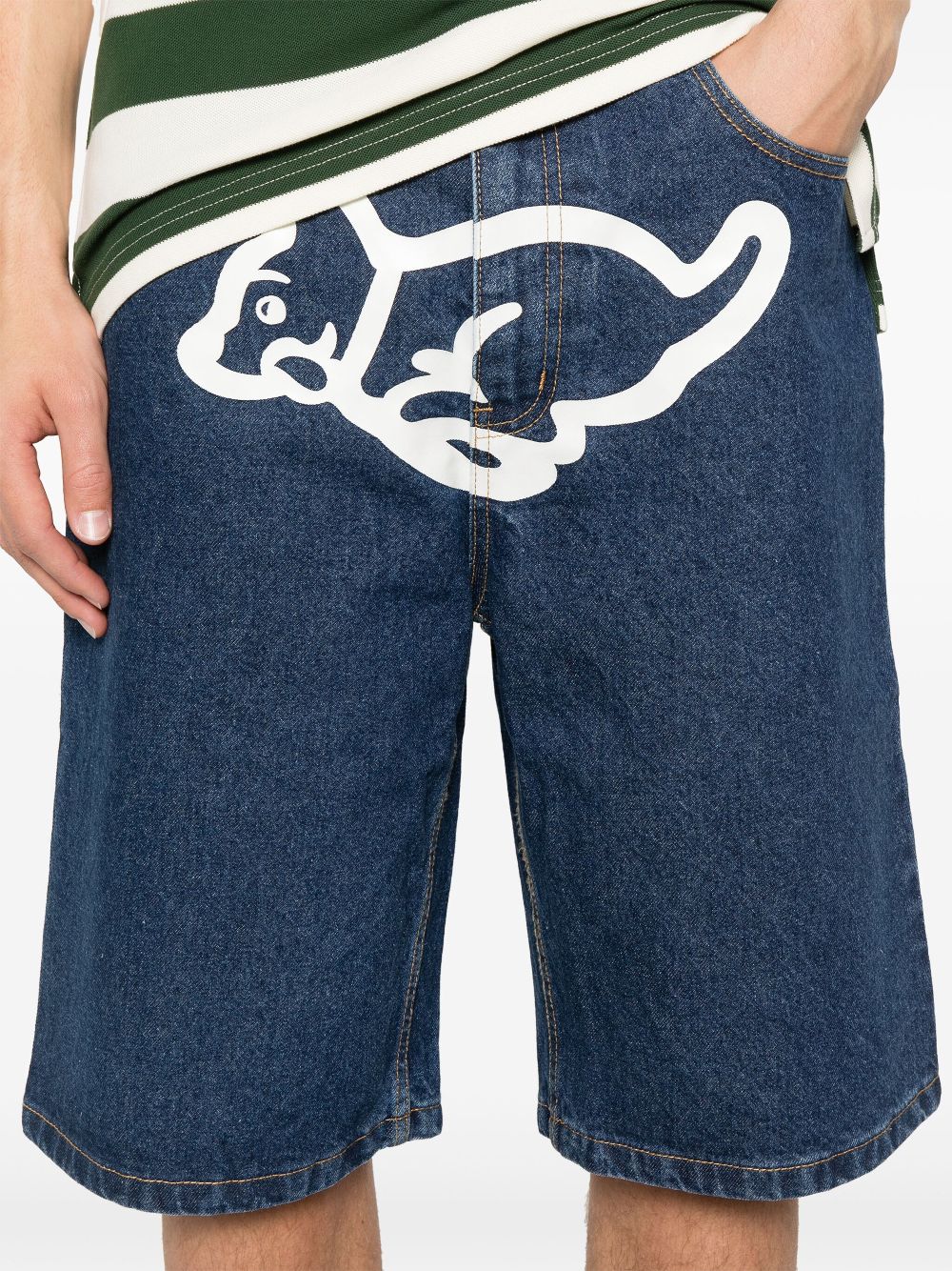 ICECREAM Shorts Blue IC24415INDIGO (ICECREAM / ショートパンツ ) | ICECREAM (アイスクリーム)(4)