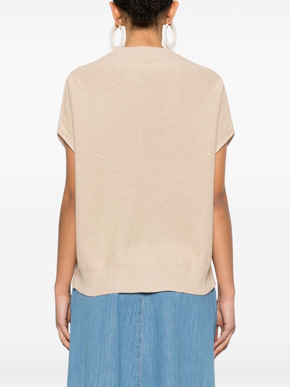 Fabiana Filippi Sweaters Beige MAD275F525D2731261 (FABIANA FILIPPI / ニット・セーター・カーディガン ) | FABIANA FILIPPI (ファビアナフィリッピ)(4)