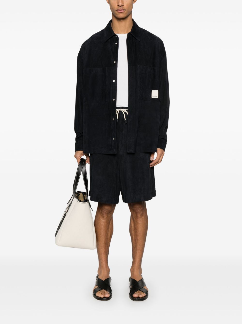 Emporio Armani Shorts Black EM001446AF13843UB109 (EMPORIO ARMANI / ショートパンツ ) | EMPORIO ARMANI (エンポリオ アルマーニ)(4)