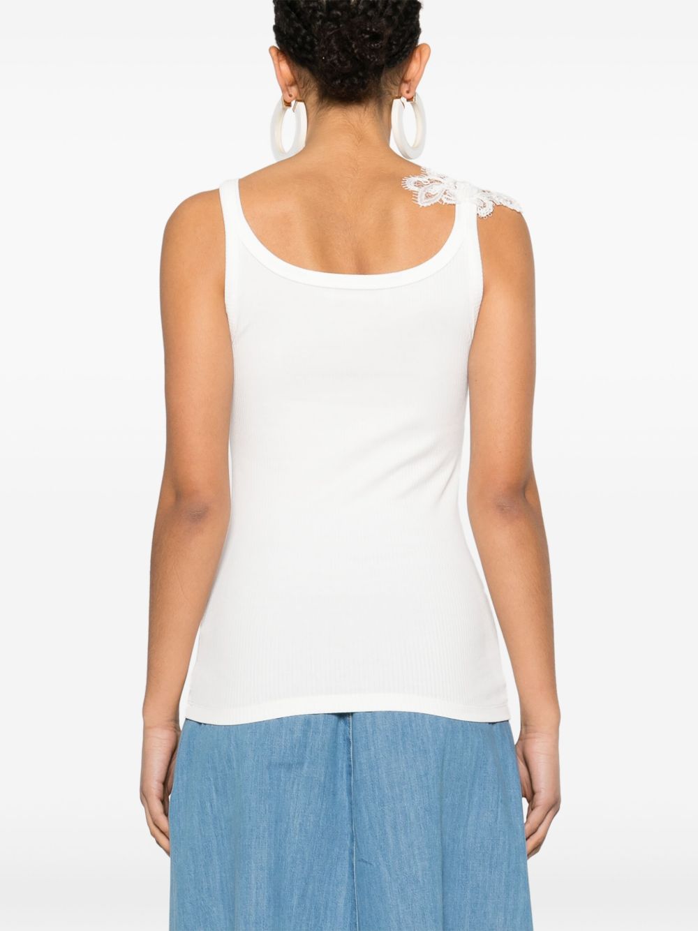 ERMANNO FIRENZE Top White D46EL066APEK3MF249 (ERMANNO SCERVINO / タンクトップ・キャミソール ) | ERMANNO SCERVINO (エルマンノ シェルヴィーノ)(2)