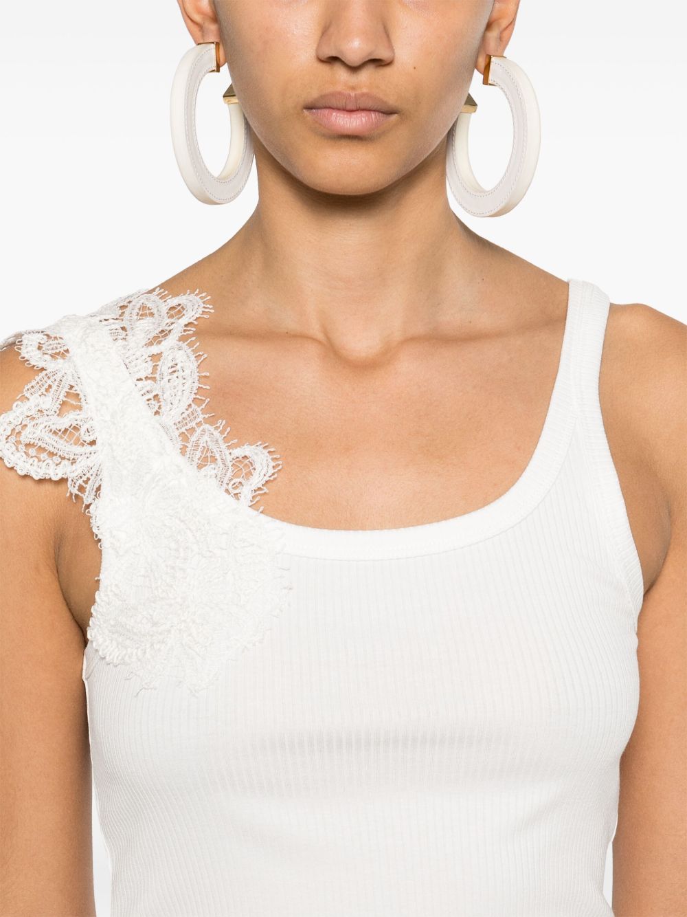 ERMANNO FIRENZE Top White D46EL066APEK3MF249 (ERMANNO SCERVINO / タンクトップ・キャミソール ) | ERMANNO SCERVINO (エルマンノ シェルヴィーノ)(3)