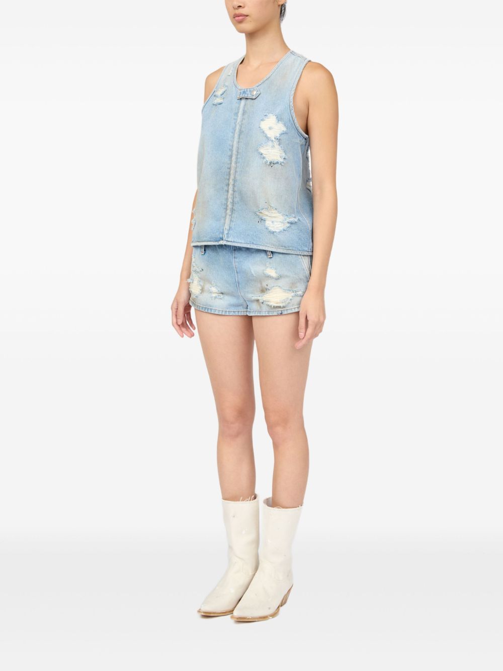 MM6 Maison Margiela Sweaters Clear Blue S62FB0072M30018964 (MM6 Maison Margiela / ベスト ) | MM6 Maison Margiela (エムエムシックス)(3)