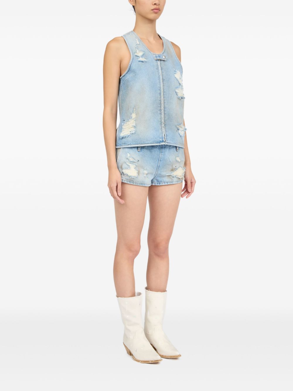 MM6 Maison Margiela Sweaters Clear Blue S62FB0072M30018964 (MM6 Maison Margiela / ベスト ) | MM6 Maison Margiela (エムエムシックス)(4)