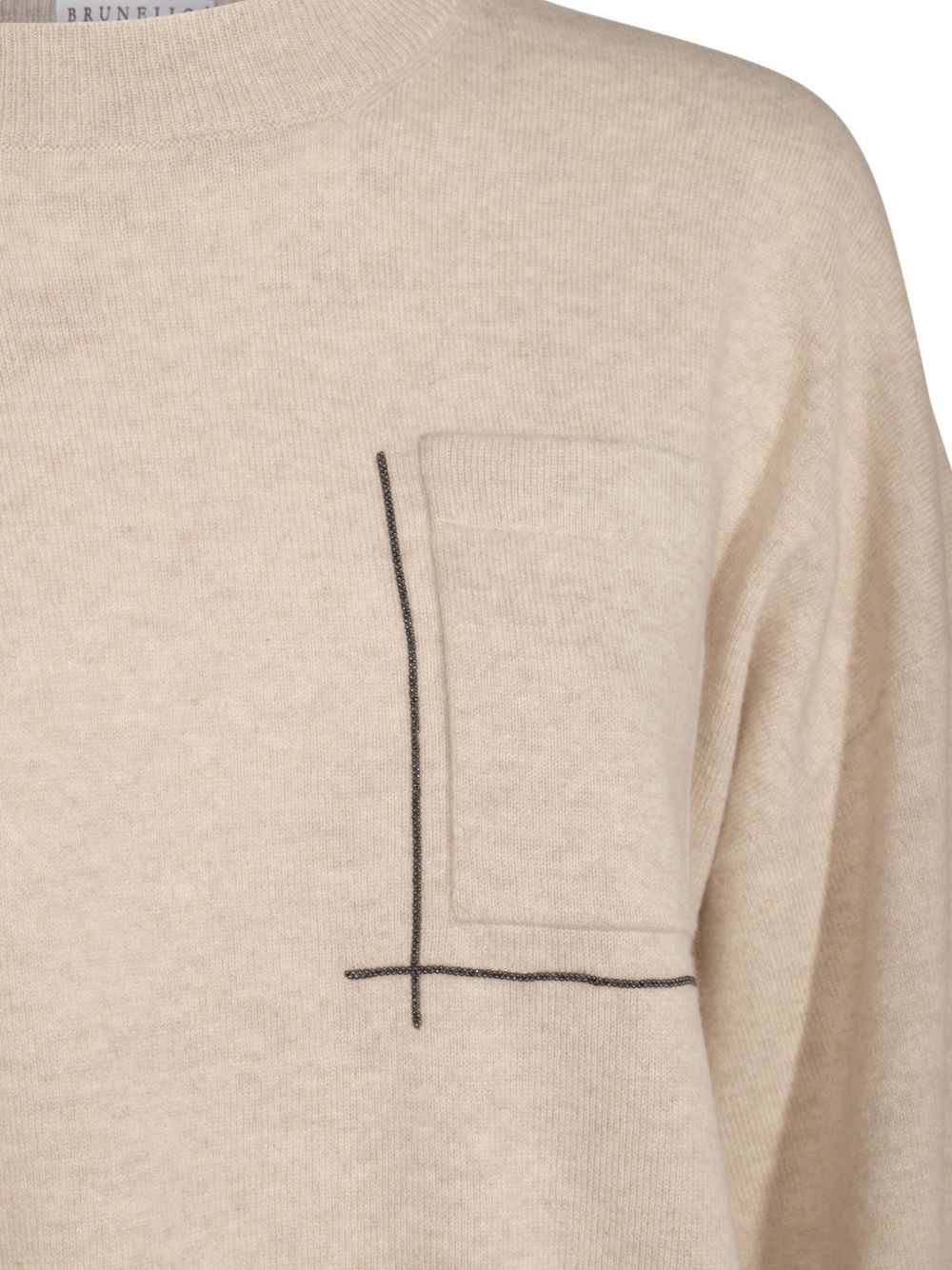 Brunello Cucinelli Sweaters Beige M16244700C9731 (Brunello Cucinelli / ニット・セーター・カーディガン ) | Brunello Cucinelli (ブルネロ・クチネリ)(2)