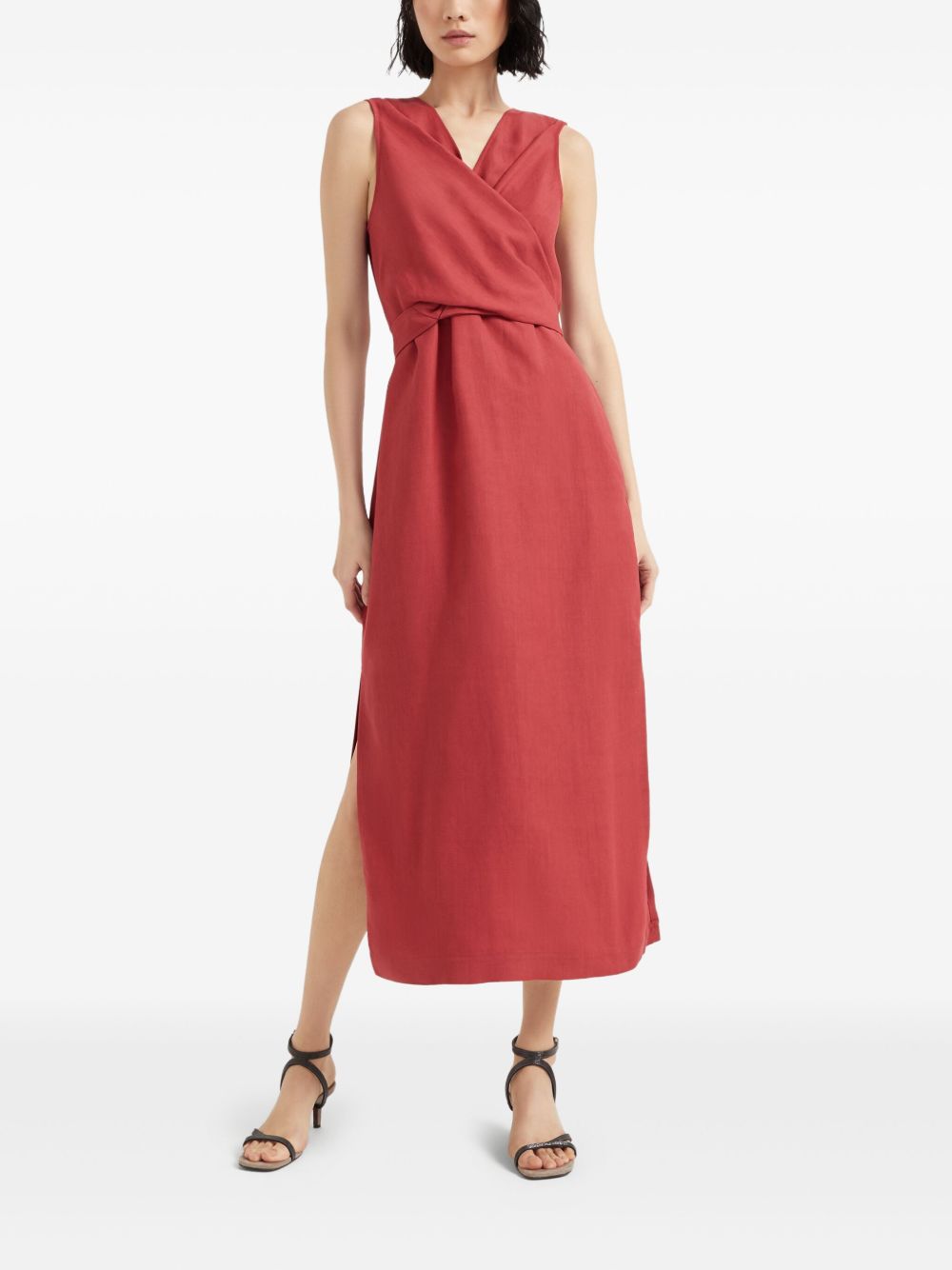Brunello Cucinelli Dresses Red MH126ABF34C7901 (Brunello Cucinelli / ワンピース・ドレス・オールインワン ) | Brunello Cucinelli (ブルネロ・クチネリ)(4)