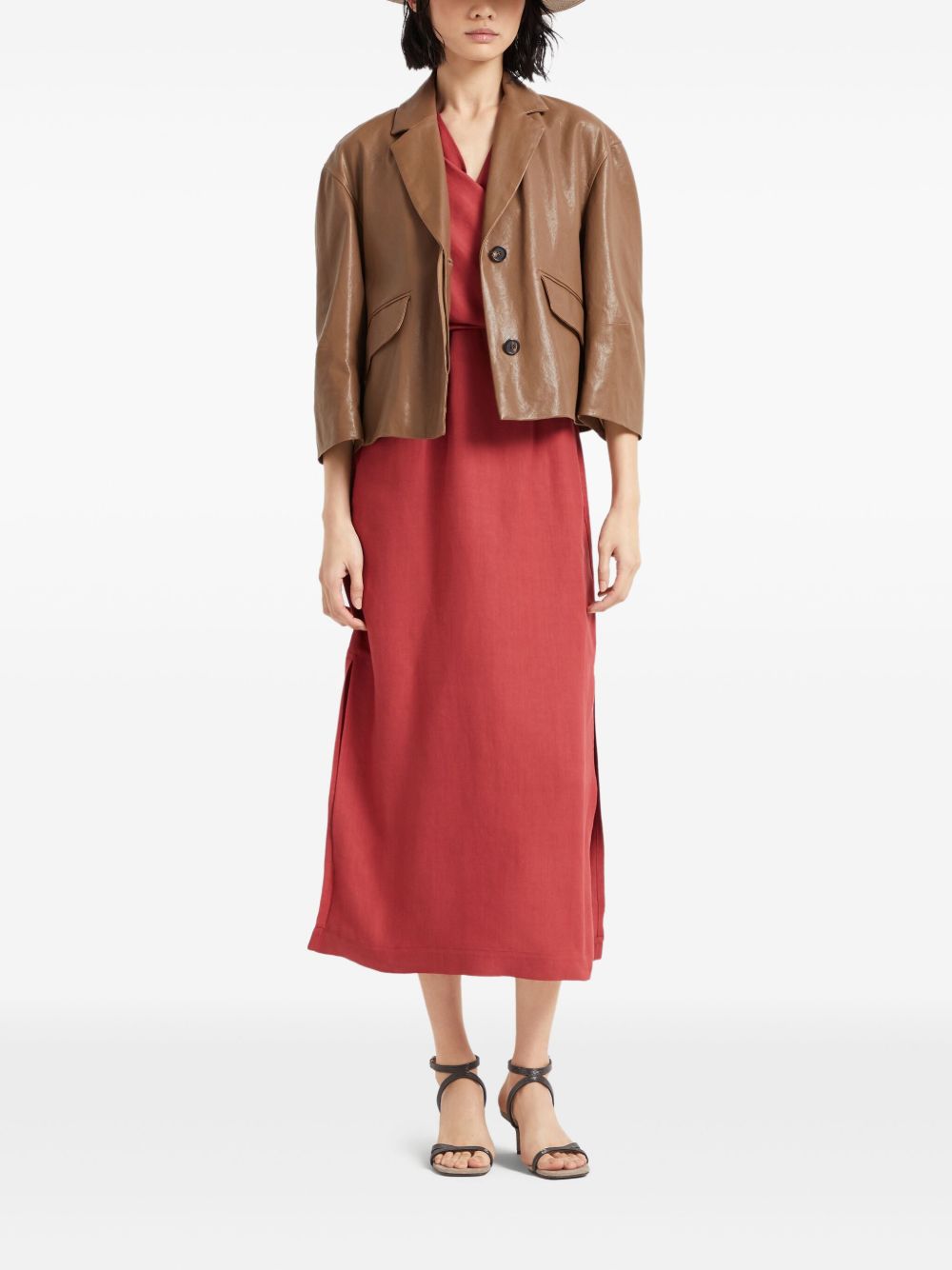 Brunello Cucinelli Dresses Red MH126ABF34C7901 (Brunello Cucinelli / ワンピース・ドレス・オールインワン ) | Brunello Cucinelli (ブルネロ・クチネリ)(5)