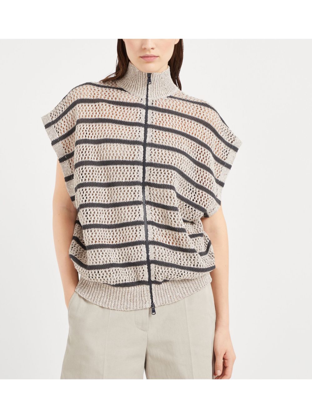 Brunello Cucinelli Sweaters Beige MCO558916CHI53 (Brunello Cucinelli / ニット・セーター・カーディガン ) | Brunello Cucinelli (ブルネロ・クチネリ)(3)