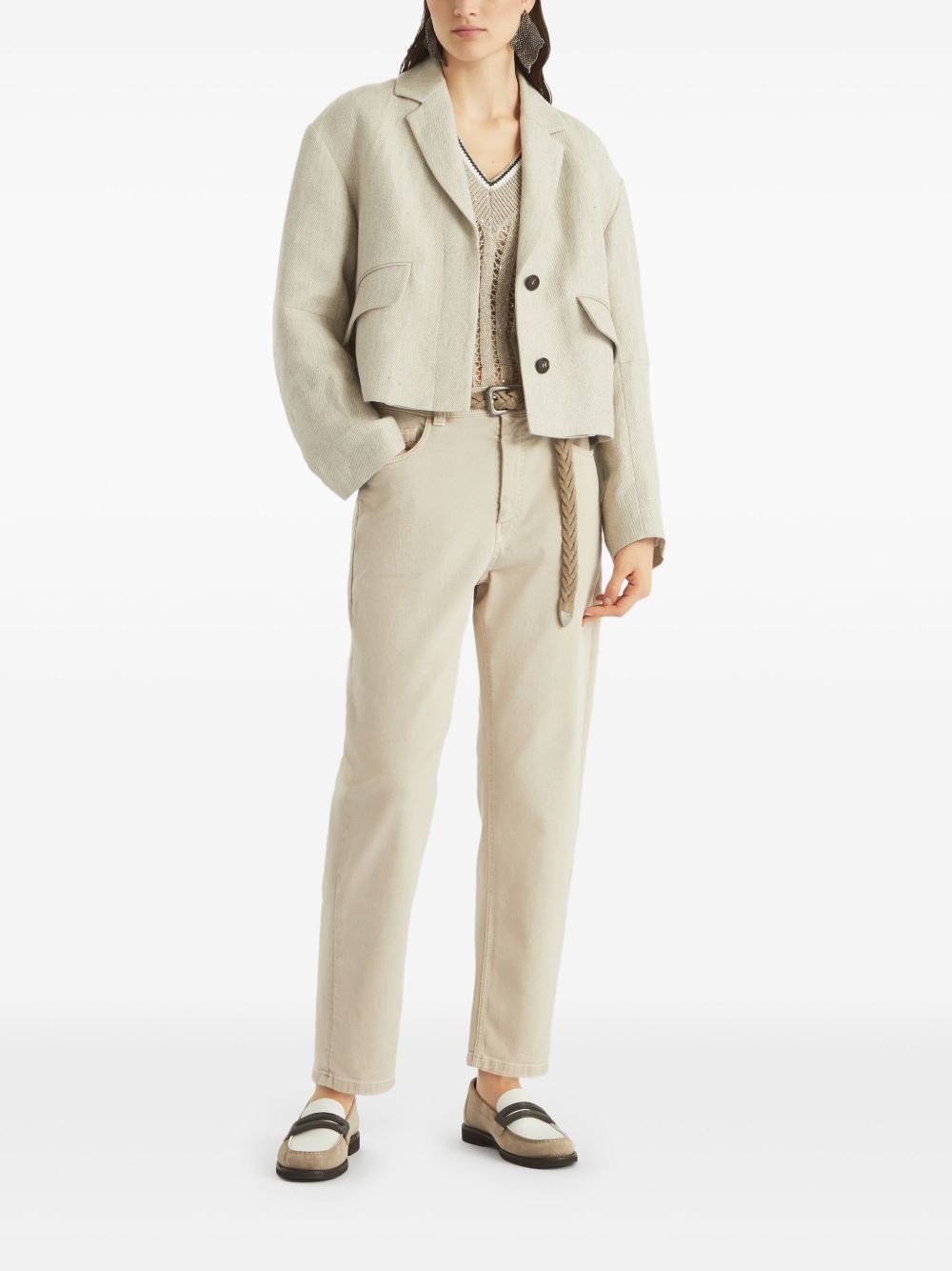 Brunello Cucinelli Trousers Beige MB057P5319C7192 (Brunello Cucinelli / パンツ ) | Brunello Cucinelli (ブルネロ・クチネリ)(2)