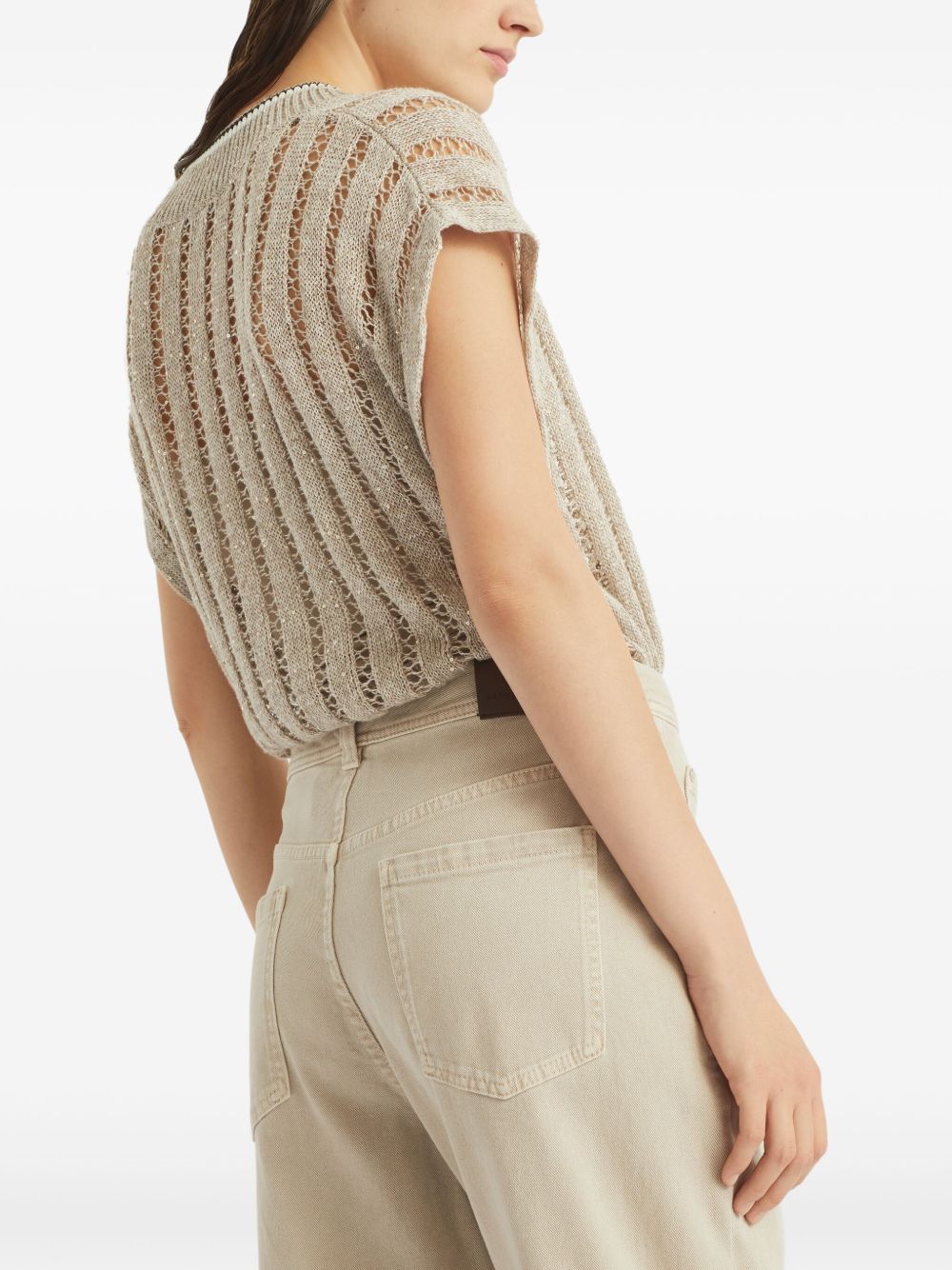 Brunello Cucinelli Trousers Beige MB057P5319C7192 (Brunello Cucinelli / パンツ ) | Brunello Cucinelli (ブルネロ・クチネリ)(3)