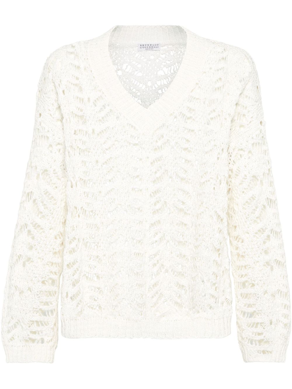 Brunello Cucinelli Sweaters White MGD562302C3978 (Brunello Cucinelli / ニット・セーター・カーディガン ) | Brunello Cucinelli (ブルネロ・クチネリ)
