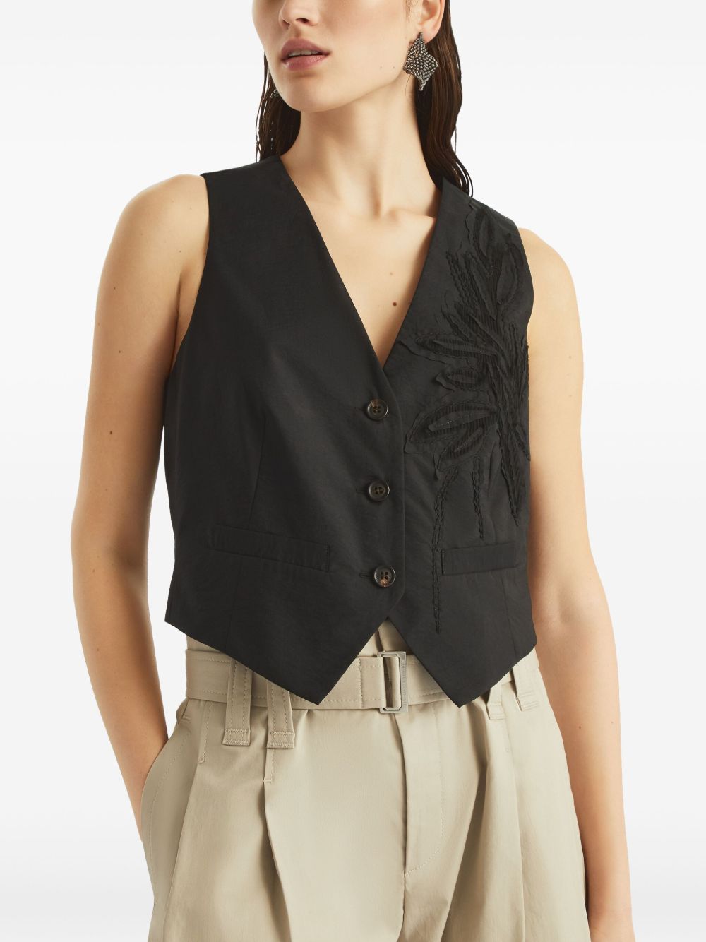 Brunello Cucinelli Sweaters Black M0F79HJ506C101 (Brunello Cucinelli / カジュアルジャケット・ベスト ) | Brunello Cucinelli (ブルネロ・クチネリ)(2)