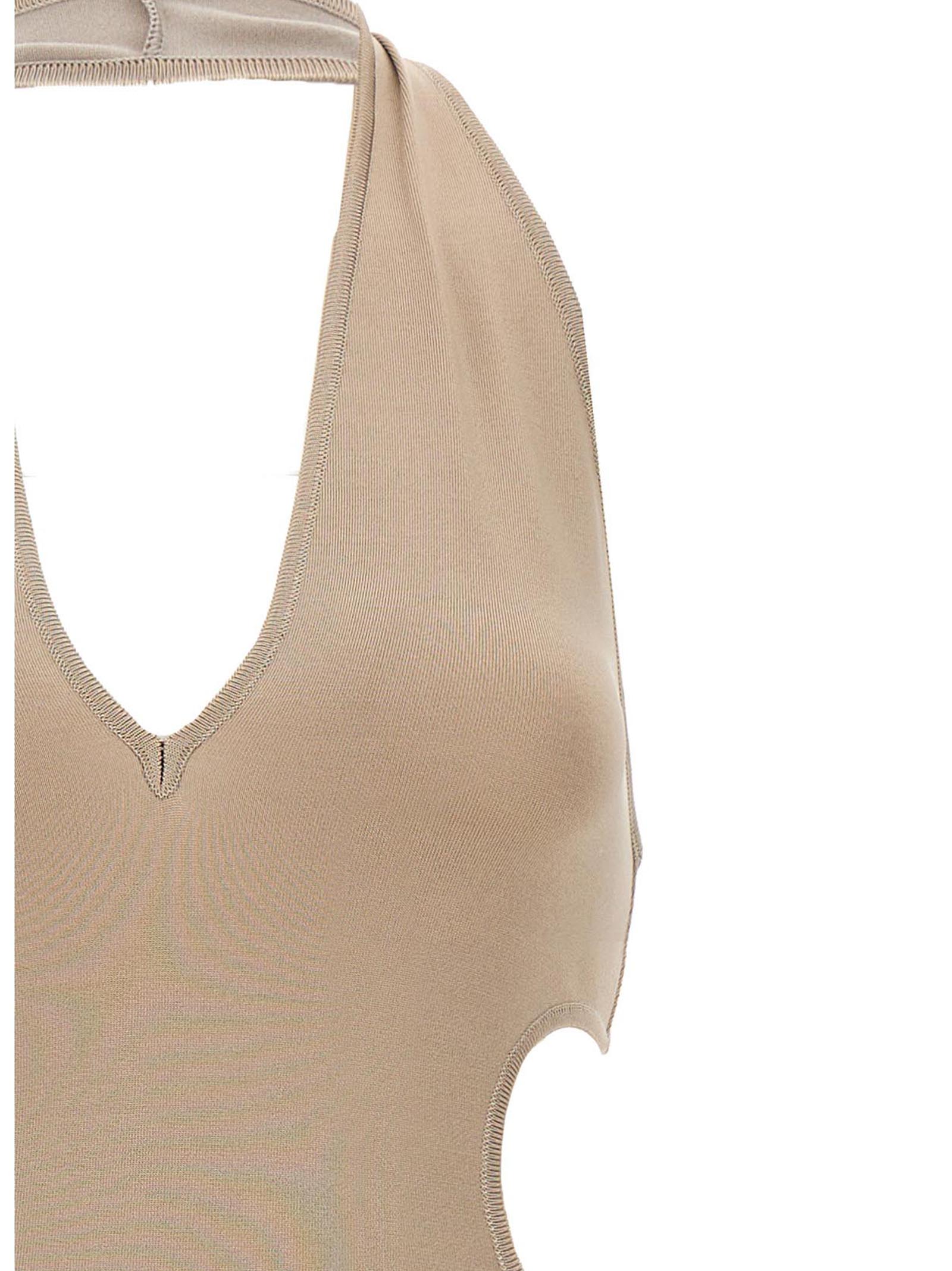 Stretch midi dress 232KDR1902BEIGE (ALEXANDRE VAUTHIER / ワンピース・ドレス・オールインワン ) | ALEXANDRE VAUTHIER (アレクサンドル ボーティエ)(2)