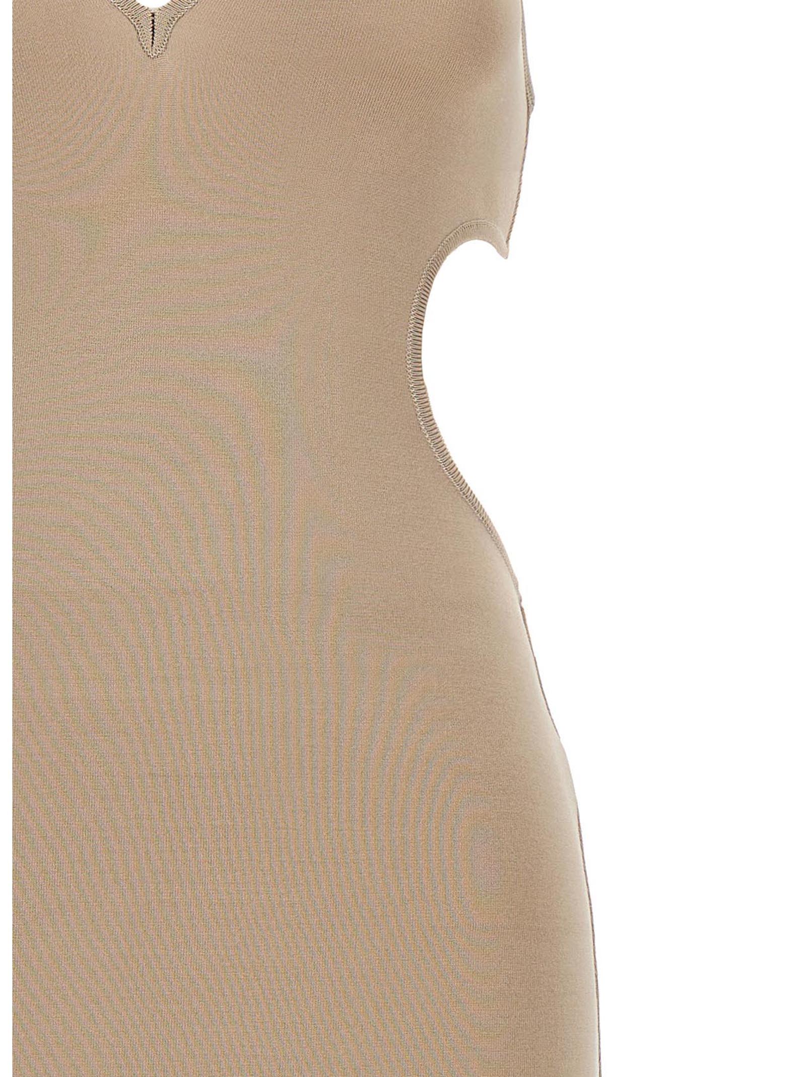 Stretch midi dress 232KDR1902BEIGE (ALEXANDRE VAUTHIER / ワンピース・ドレス・オールインワン ) | ALEXANDRE VAUTHIER (アレクサンドル ボーティエ)(3)