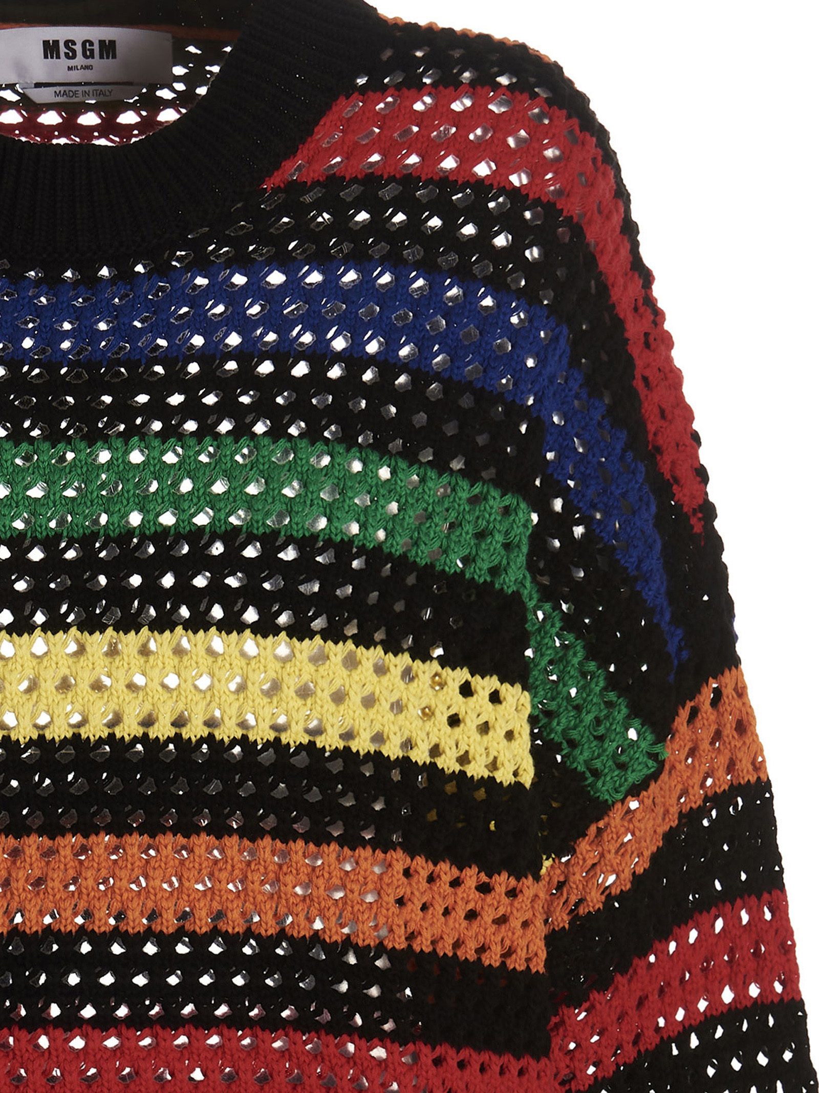 Multicolor striped sweater 3440MM12823708399 (MSGM / ニット・セーター・カーディガン ) | MSGM (エムエスジーエム)(2)