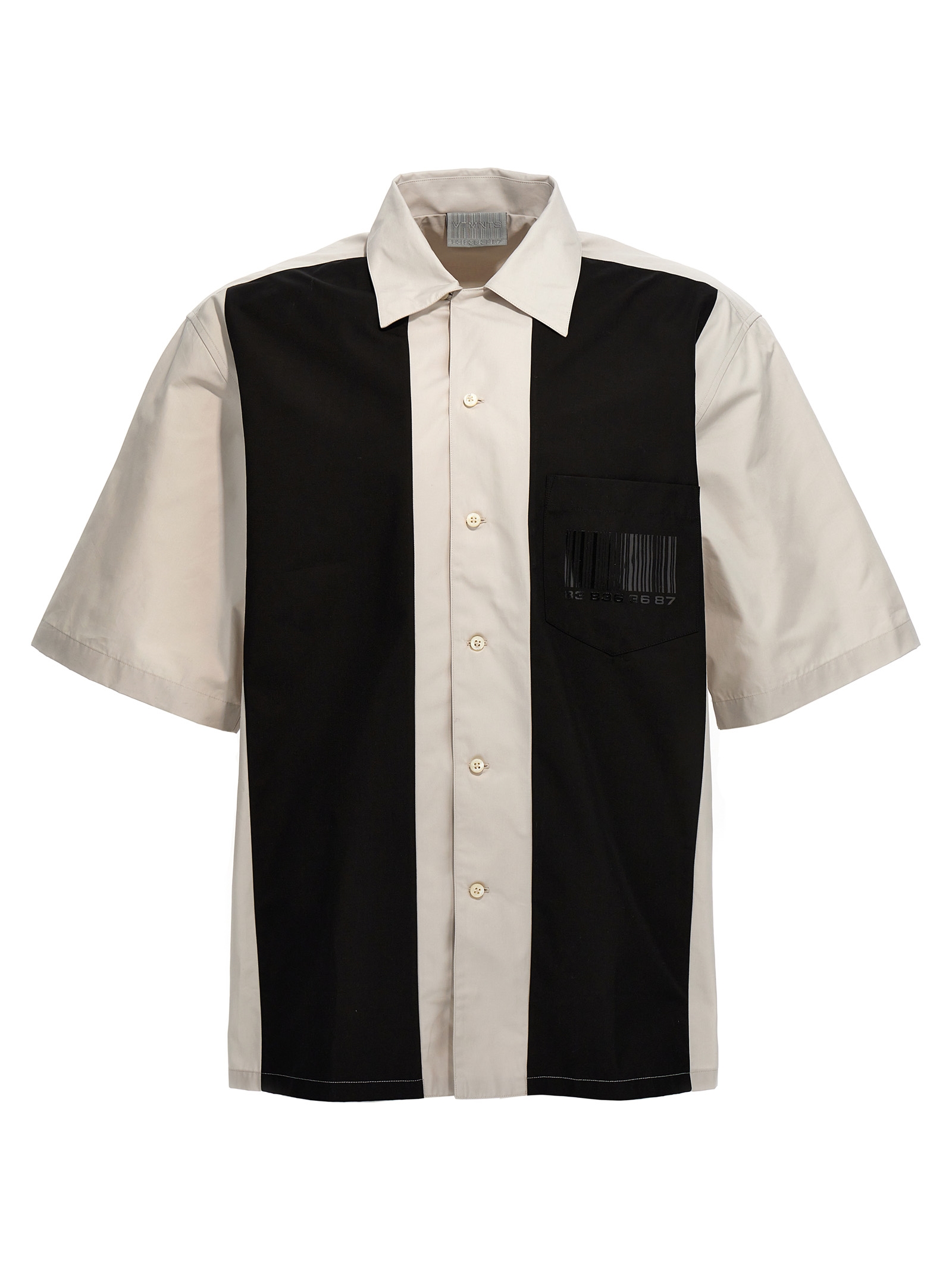 'Bowling' shirt VL16SH200WCREAMBLACK (VTMNTS / シャツ・ブラウス ) | VTMNTS (ブイティーエムエヌティーエス)(1)