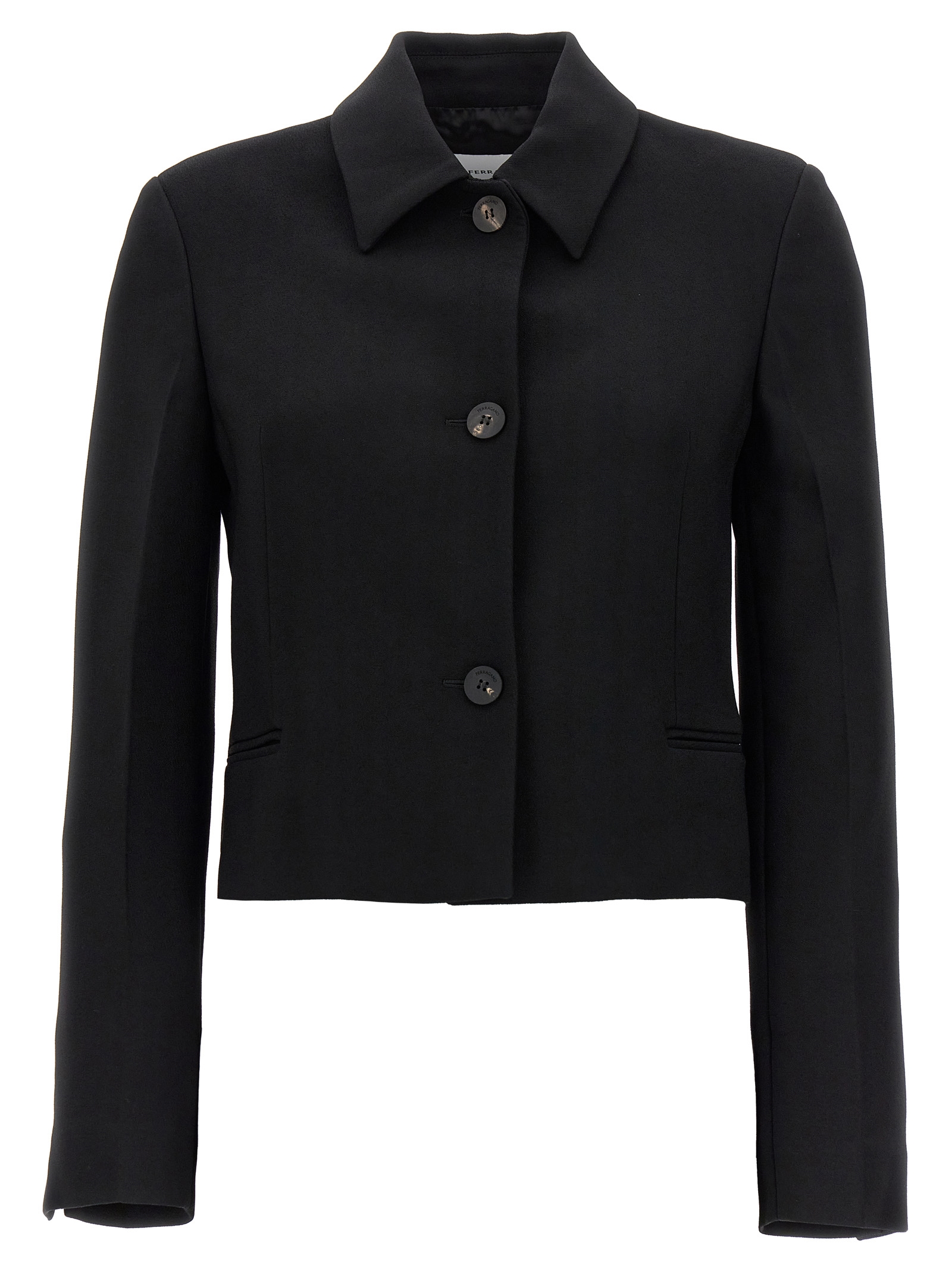 Single breasted short jacket 0763622BLACK (FERRAGAMO / カジュアルジャケット・ベスト ) | FERRAGAMO (フェラガモ)