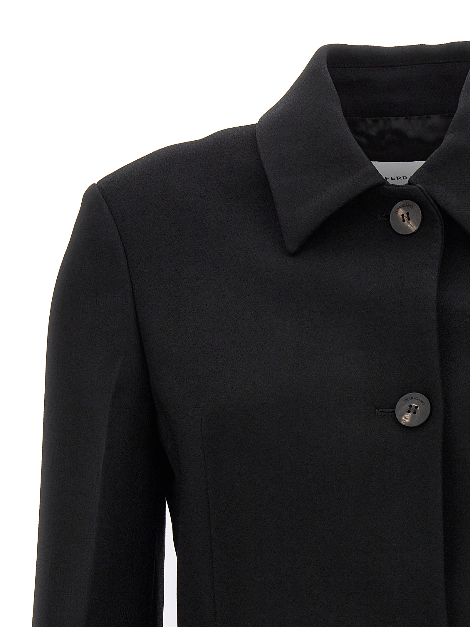 Single breasted short jacket 0763622BLACK (FERRAGAMO / カジュアルジャケット・ベスト ) | FERRAGAMO (フェラガモ)(2)
