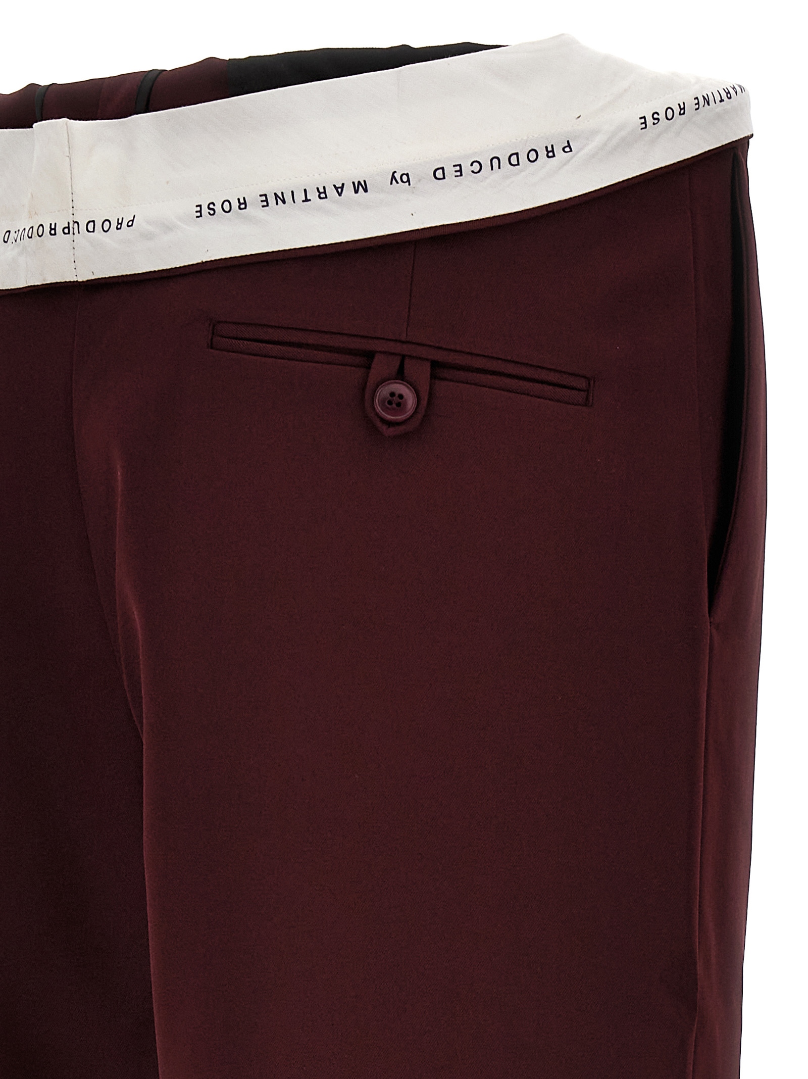 'Rolled Waistband Tailored' pants MRAW23327BURG (Martin ROSE / パンツ ) | Martin ROSE (マーティン ローズ)(3)