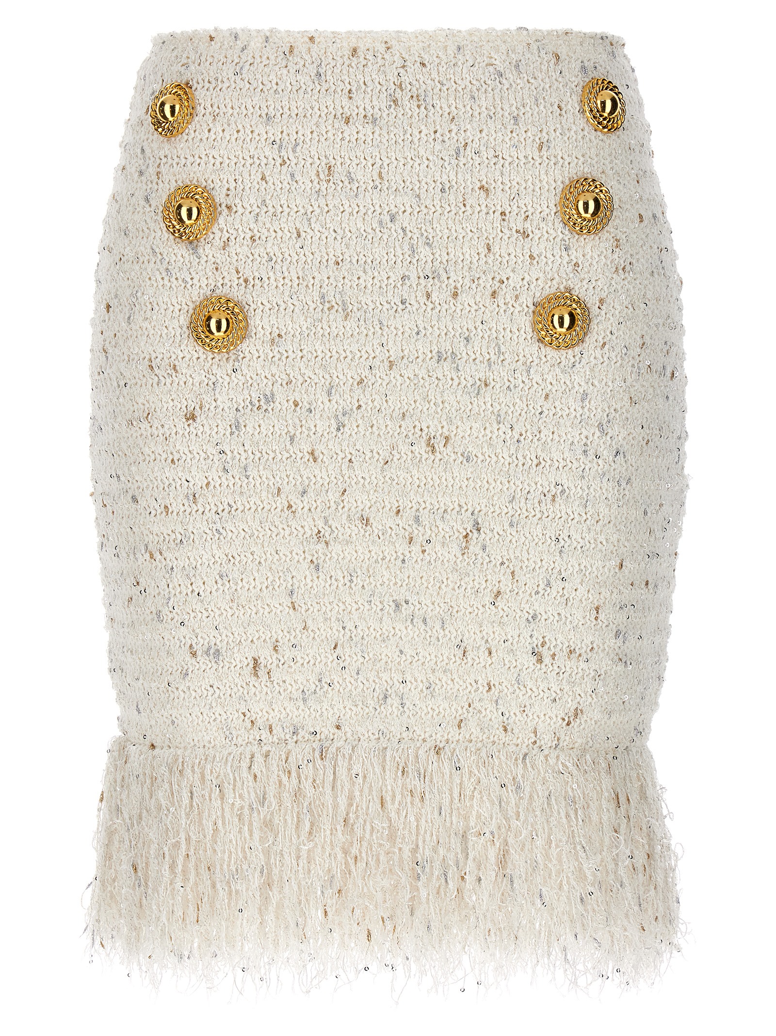 Fringed Tweed' skirt (Balmain/スカート) | Balmain（バルマン