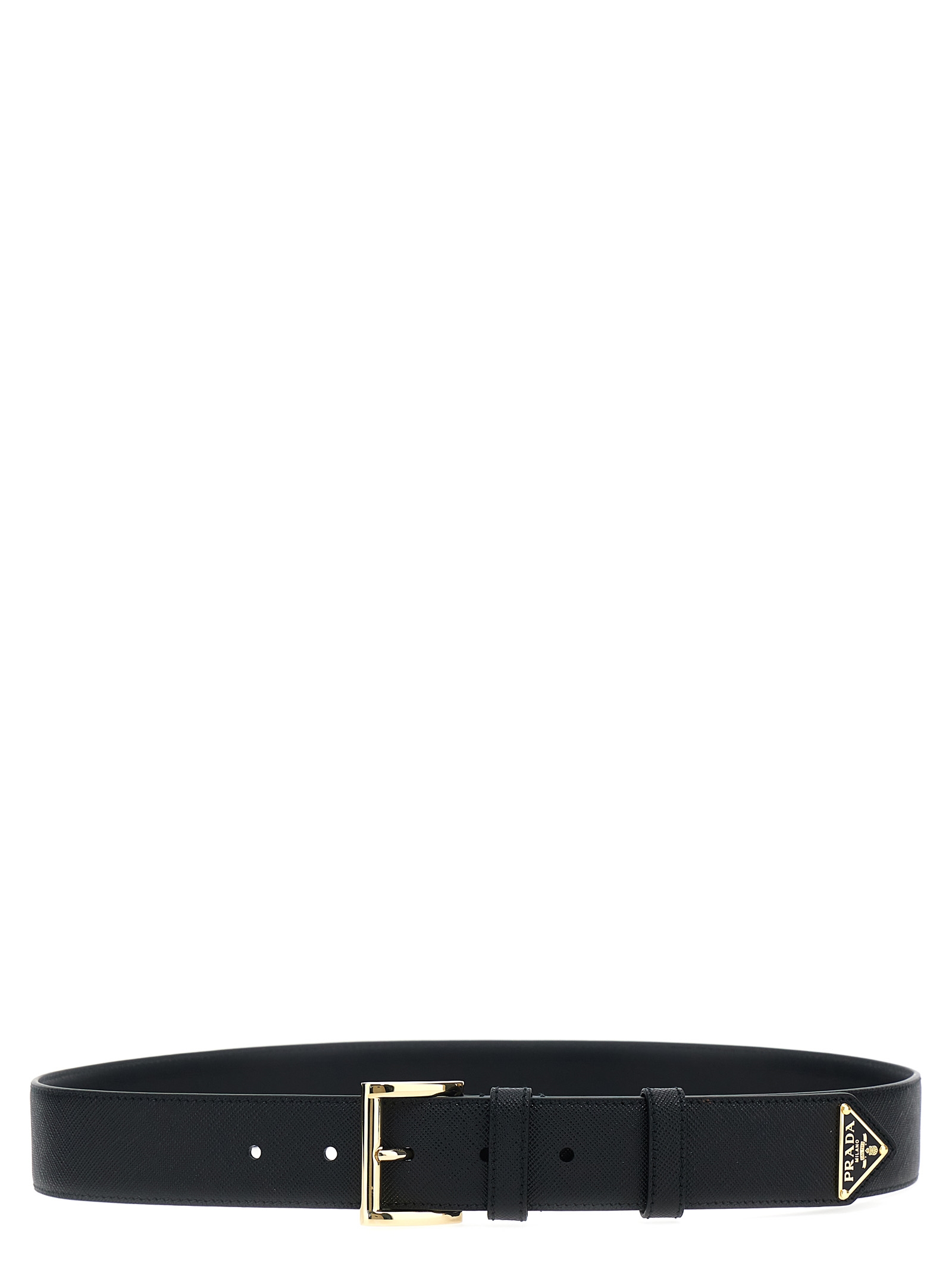 【PRADA】プラダ レザーベルト サフィアーノ Belt 1CC545053 Saffiano logo belt 1CC545053F0002（ベルト・サスペンダー