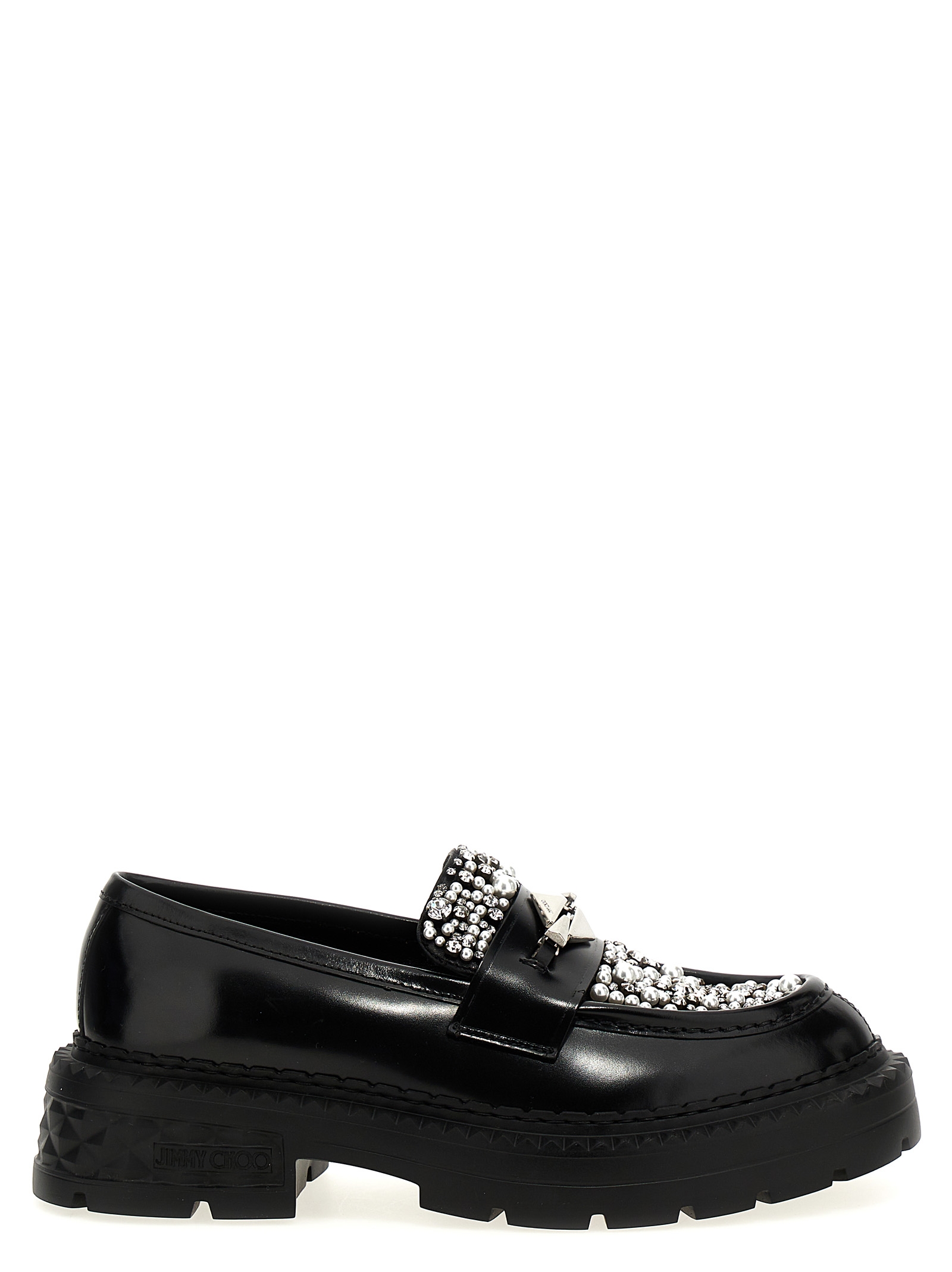 'Marlow Diamond' loafers MARLOWDIAMONDFJWVBLACKCRYSTAL (JIMMY CHOO / ローファー ) | JIMMY CHOO (ジミー チュウ)