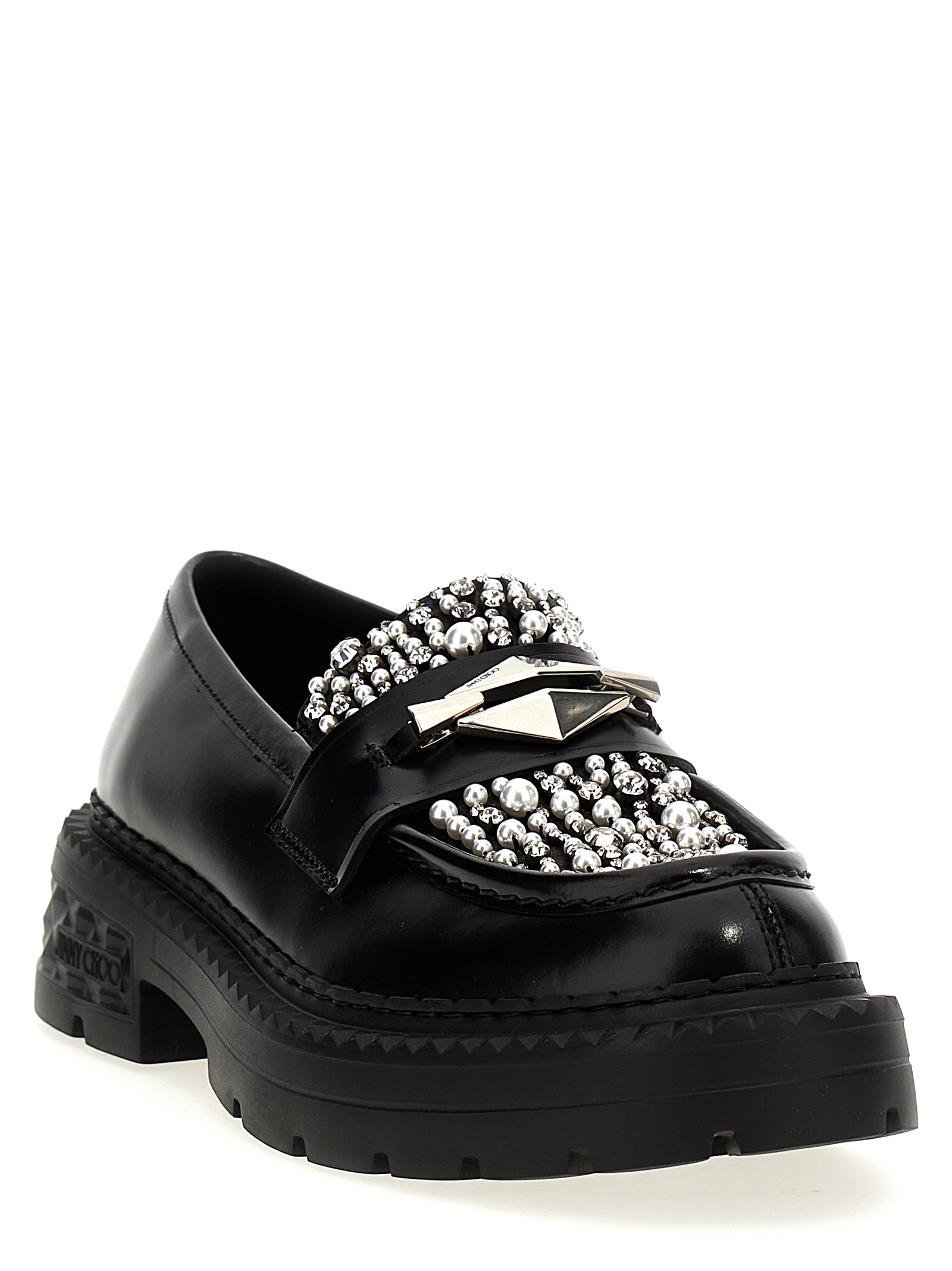 'Marlow Diamond' loafers MARLOWDIAMONDFJWVBLACKCRYSTAL (JIMMY CHOO / ローファー ) | JIMMY CHOO (ジミー チュウ)(1)