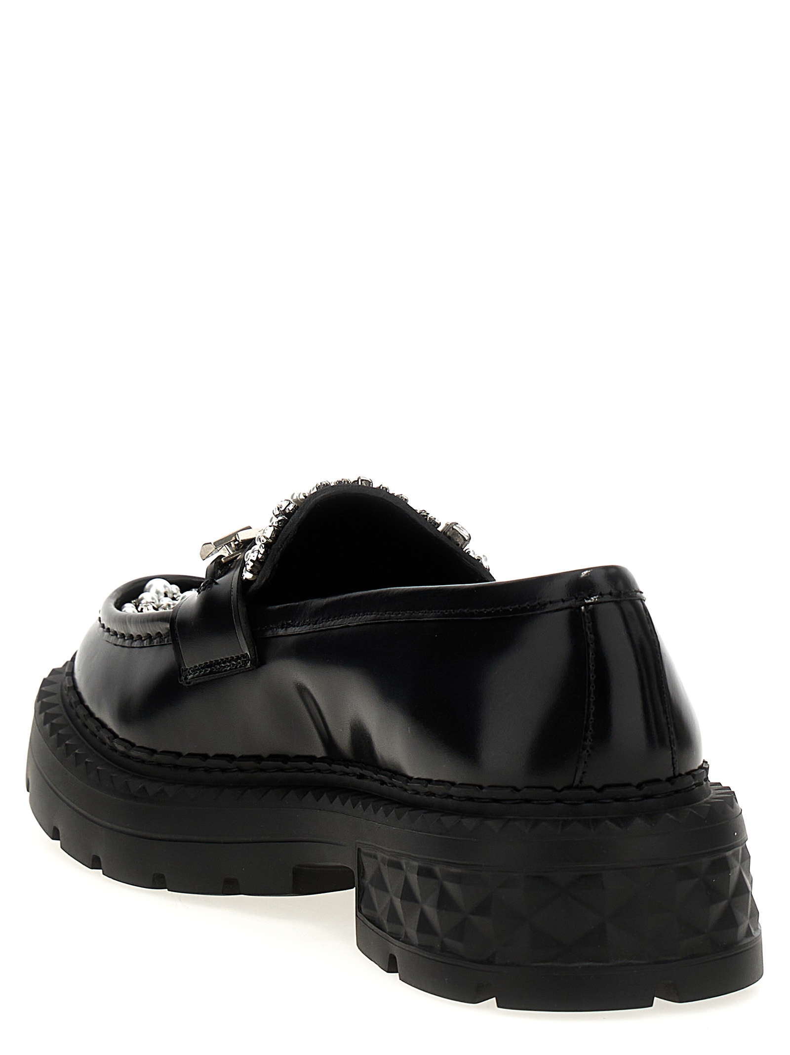 'Marlow Diamond' loafers MARLOWDIAMONDFJWVBLACKCRYSTAL (JIMMY CHOO / ローファー ) | JIMMY CHOO (ジミー チュウ)(2)