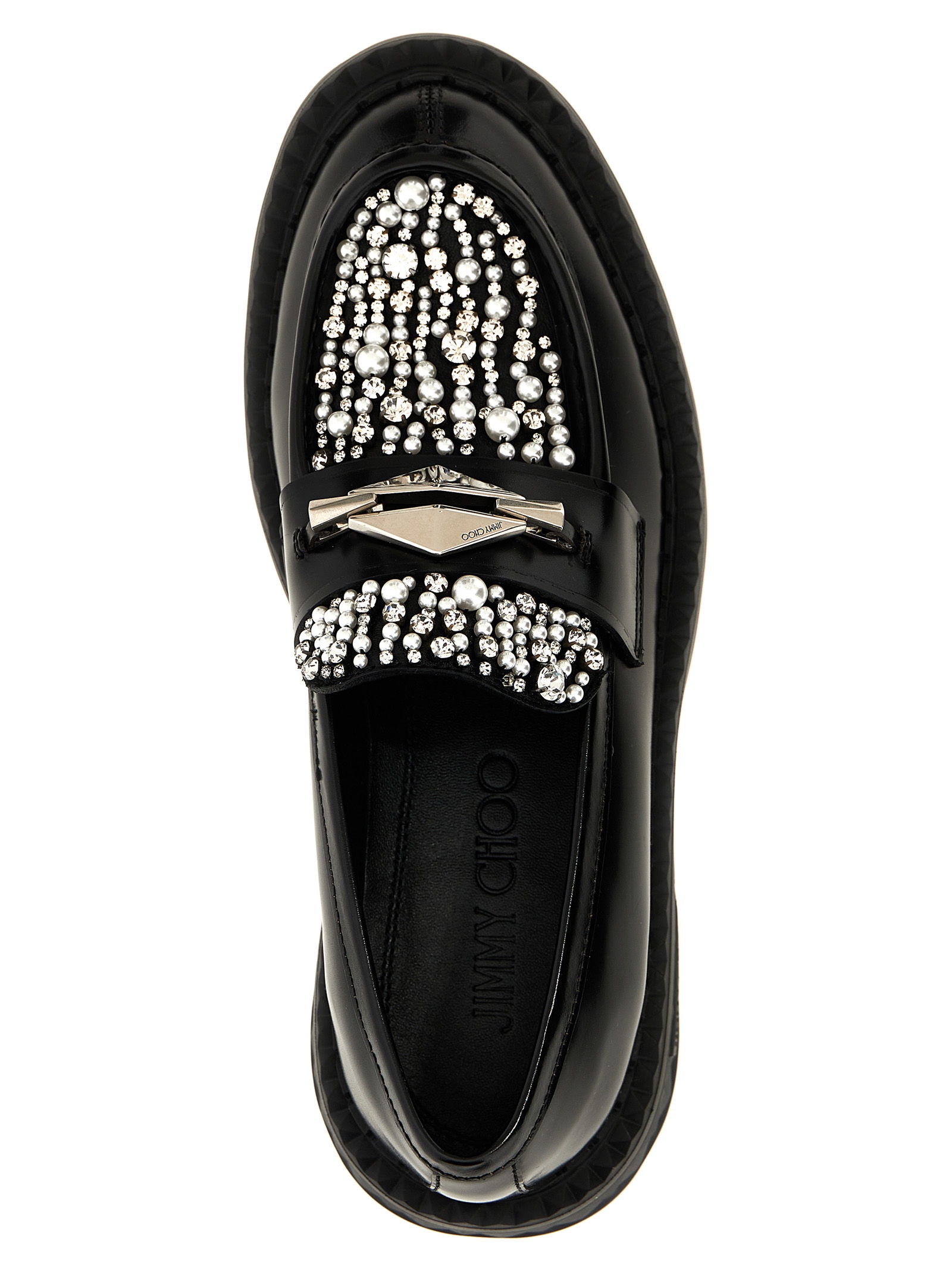 'Marlow Diamond' loafers MARLOWDIAMONDFJWVBLACKCRYSTAL (JIMMY CHOO / ローファー ) | JIMMY CHOO (ジミー チュウ)(3)