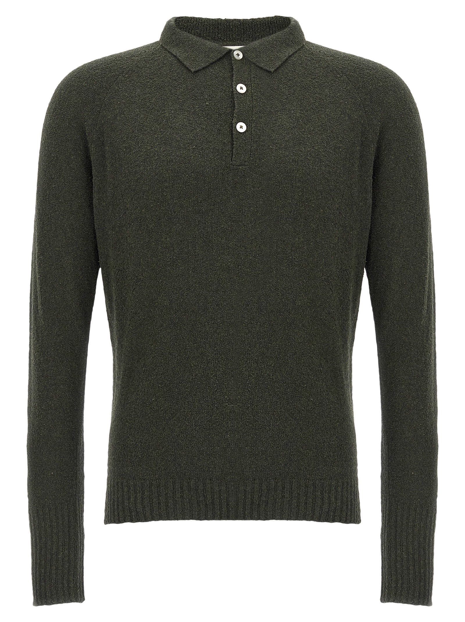 Bouclé cotton polo shirt YPK001C4 (ma'ry'ya / ポロシャツ ) | ma'ry'ya (マリア)