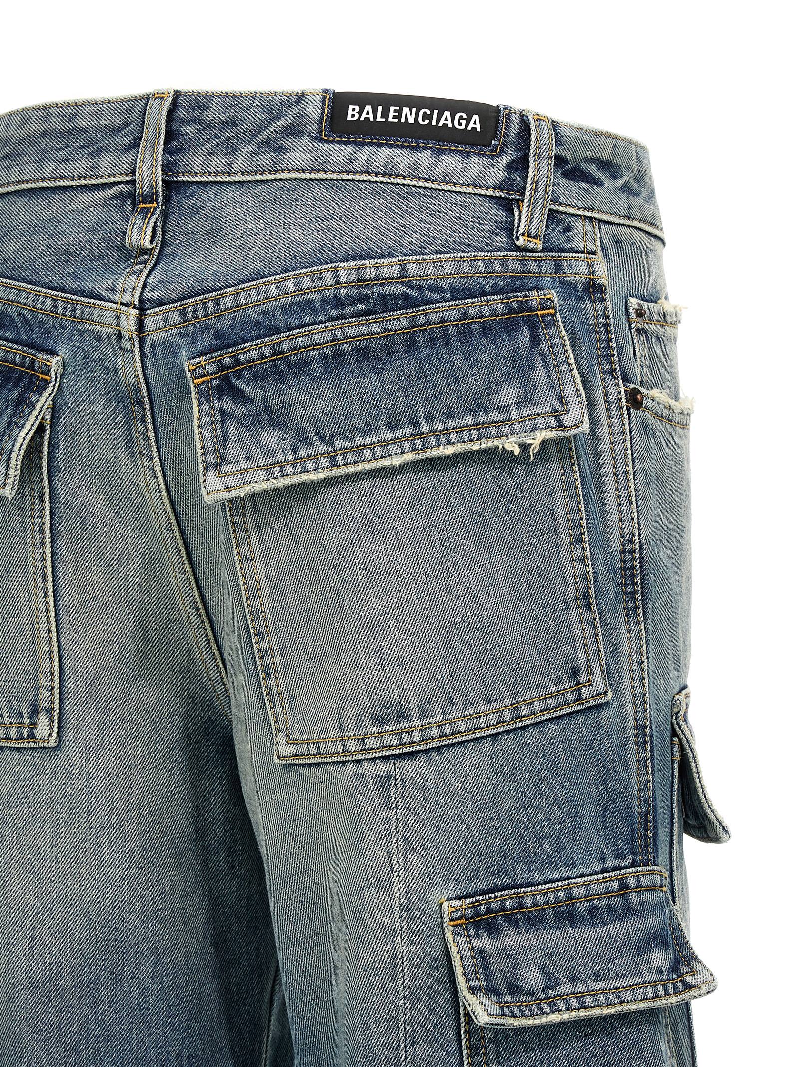 デニム・ジーパン BALENCIAGA SS25 'Cargo Flared' jeans (783694THW25 4245) Cargo Flared' jeans (Balenciaga/ジーンズ) | Balenciaga