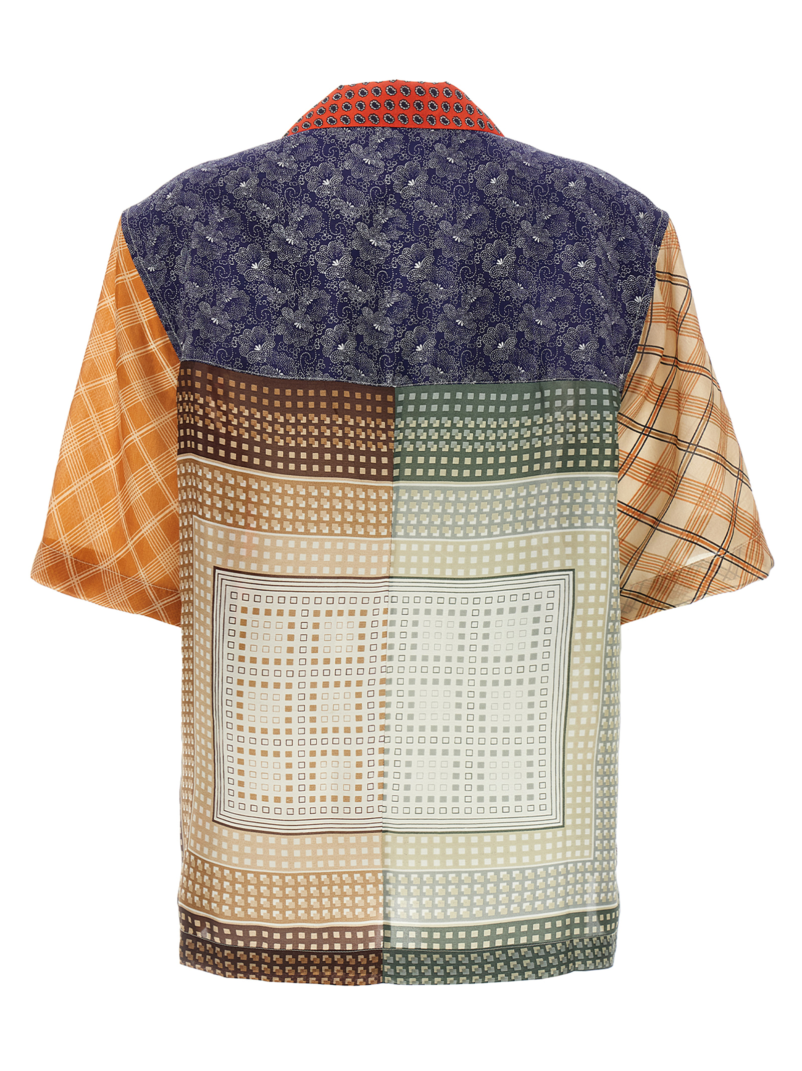 'Regenerated Silk Scarves Bowling' shirt USI025AUWOV0028MU00 (MARINE SERRE / シャツ・ブラウス ) | MARINE SERRE (マリーン セル)(3)