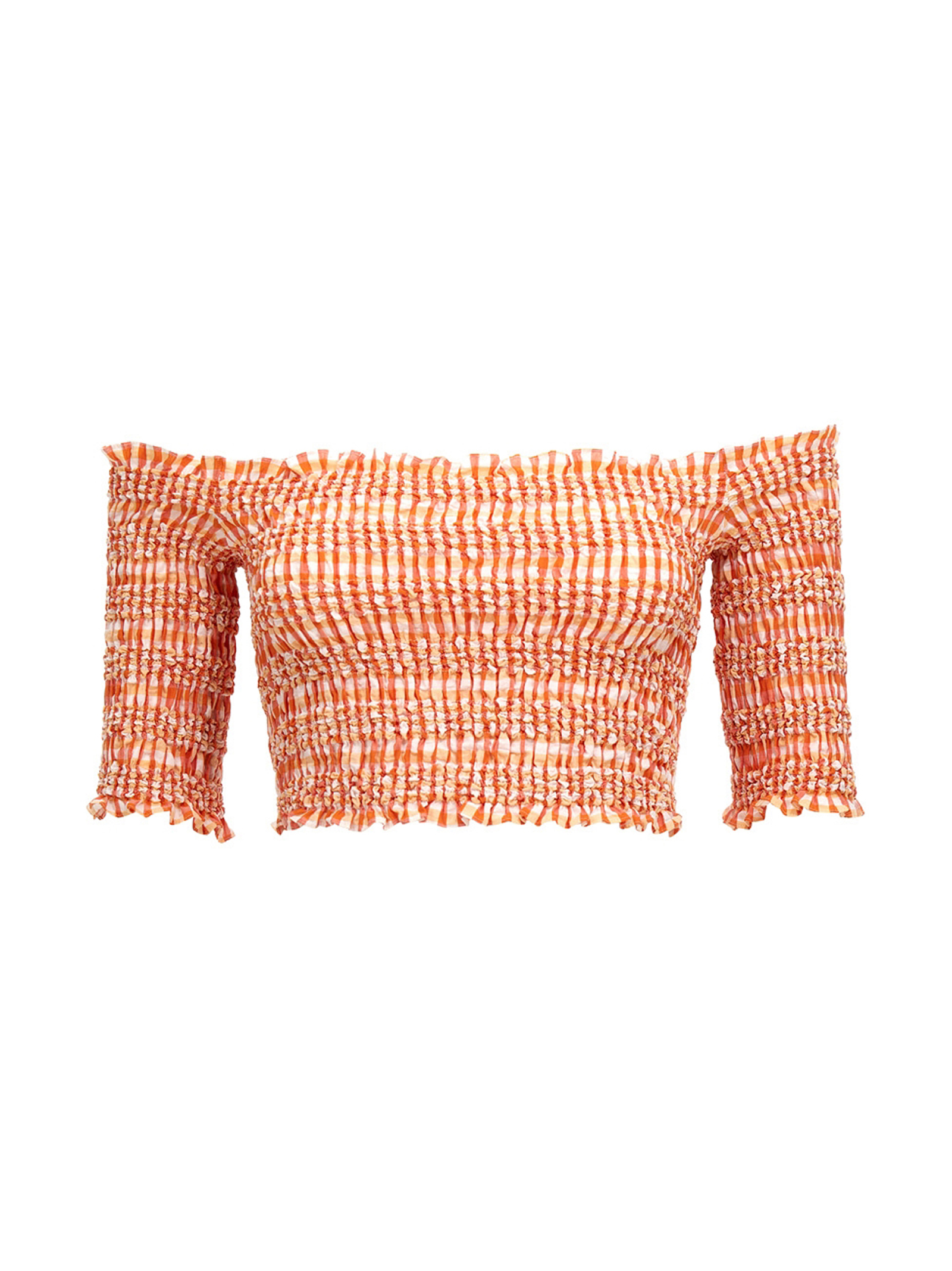 Smock stitch cropped top FD52TO0129LN17 (KENZO / Tシャツ・カットソー ) | KENZO (ケンゾー)