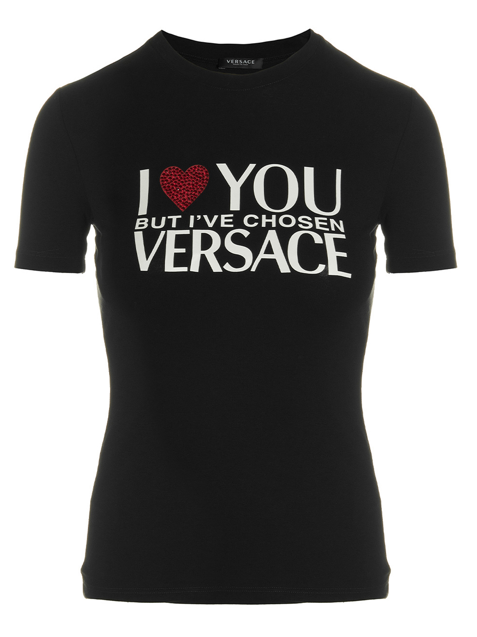 'I Love You' t-shirt 10075211A053781B000 (VERSACE / Tシャツ・カットソー ) | VERSACE (ヴェルサーチェ)