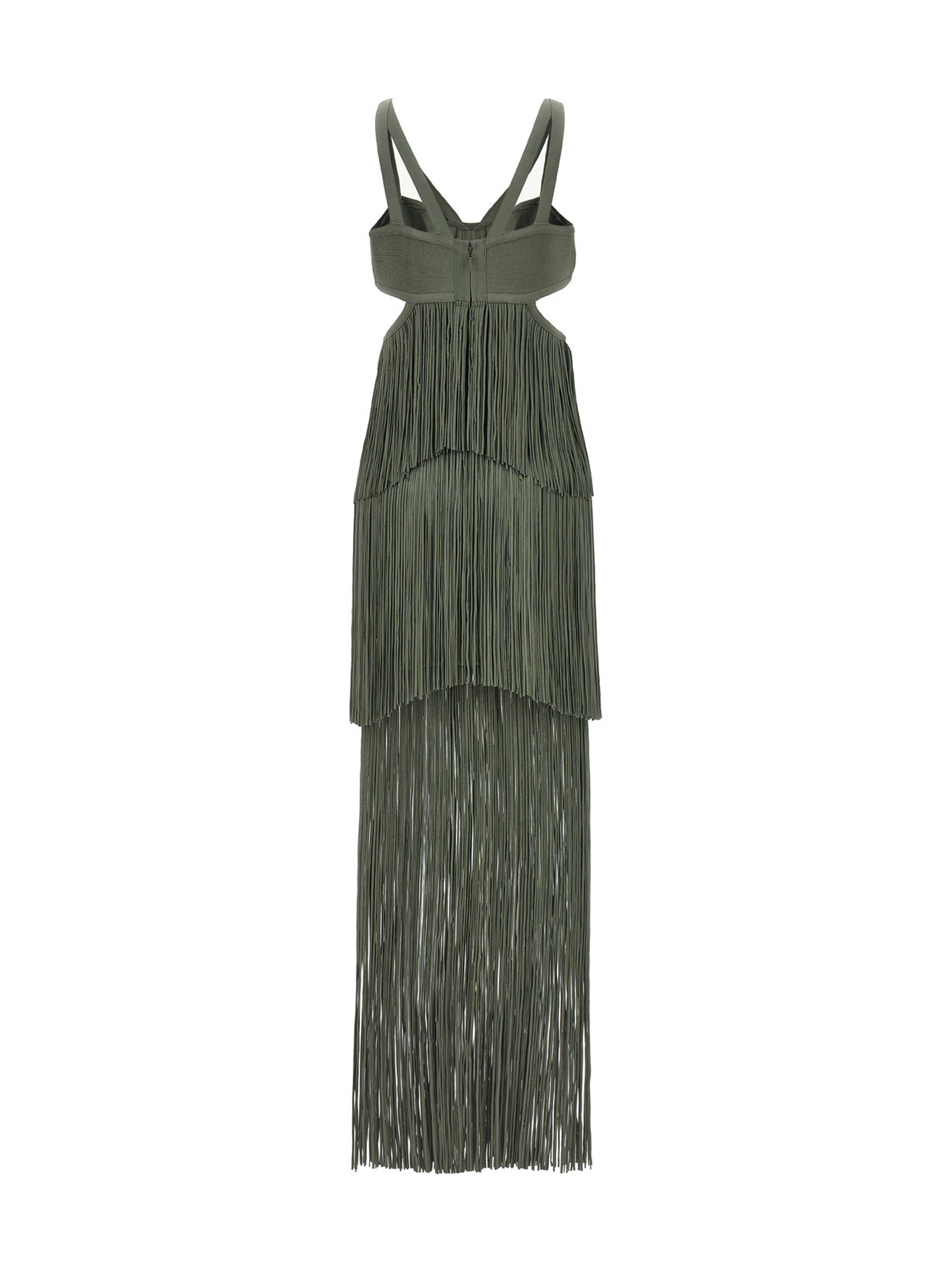 'Strappy Tiered Fringe' dress FRI8423424345 (HERVE LEGER / ワンピース・ドレス・オールインワン ) | HERVE LEGER (エルベ エジェ)(1)