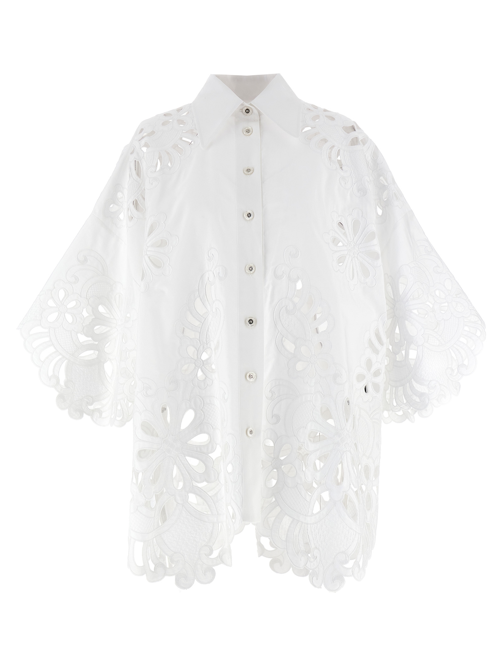 Cut-out embroidery shirt F5S56ZGDCKOW0800 (Dolce & Gabbana / シャツ・ブラウス ) | Dolce & Gabbana (ドルチェガッバーナ)