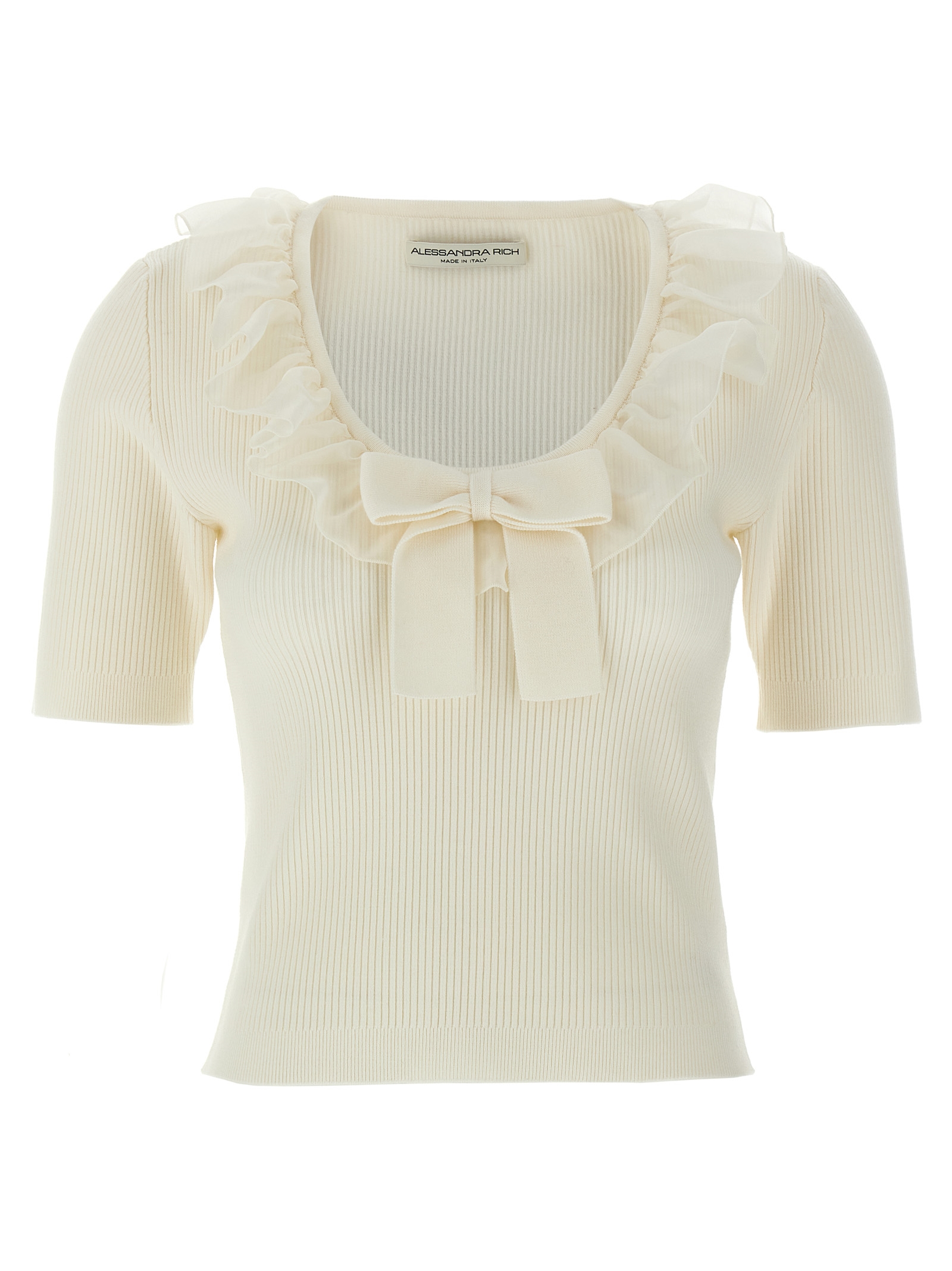Ruffle t-shirt FABX4045K45140001 (ALESSANDRA RICH / Tシャツ・カットソー ) | ALESSANDRA RICH (アレッサンドラ リッチ)