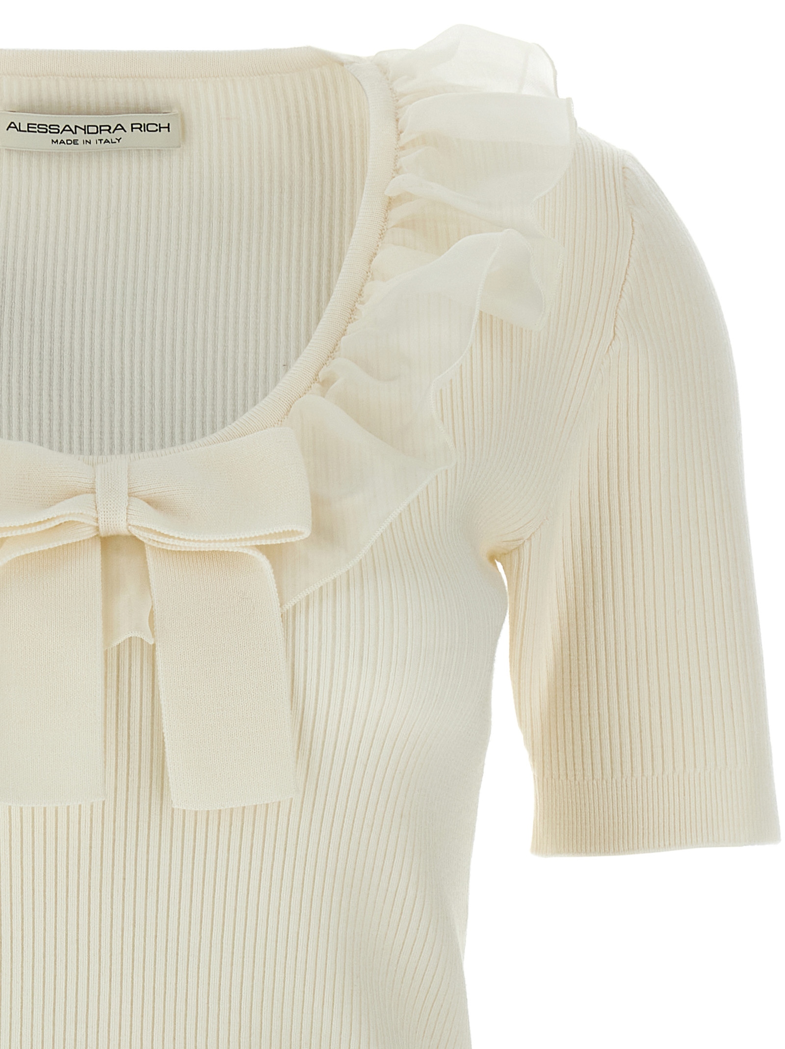 Ruffle t-shirt FABX4045K45140001 (ALESSANDRA RICH / Tシャツ・カットソー ) | ALESSANDRA RICH (アレッサンドラ リッチ)(2)