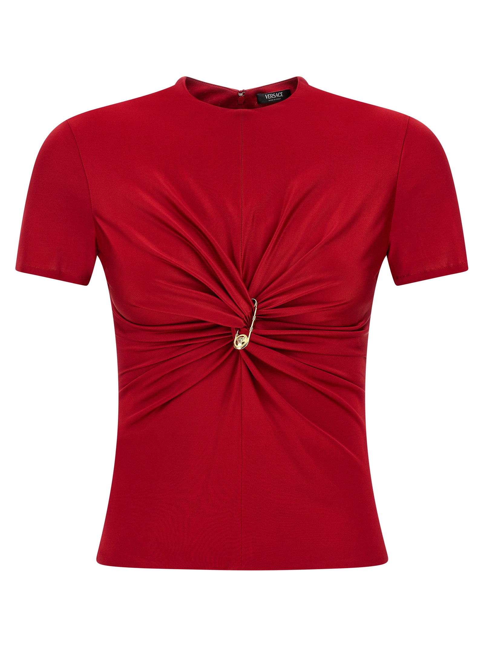 'Safety Pin' top 10180811A124971RB30 (VERSACE / Tシャツ・カットソー ) | VERSACE (ヴェルサーチェ)