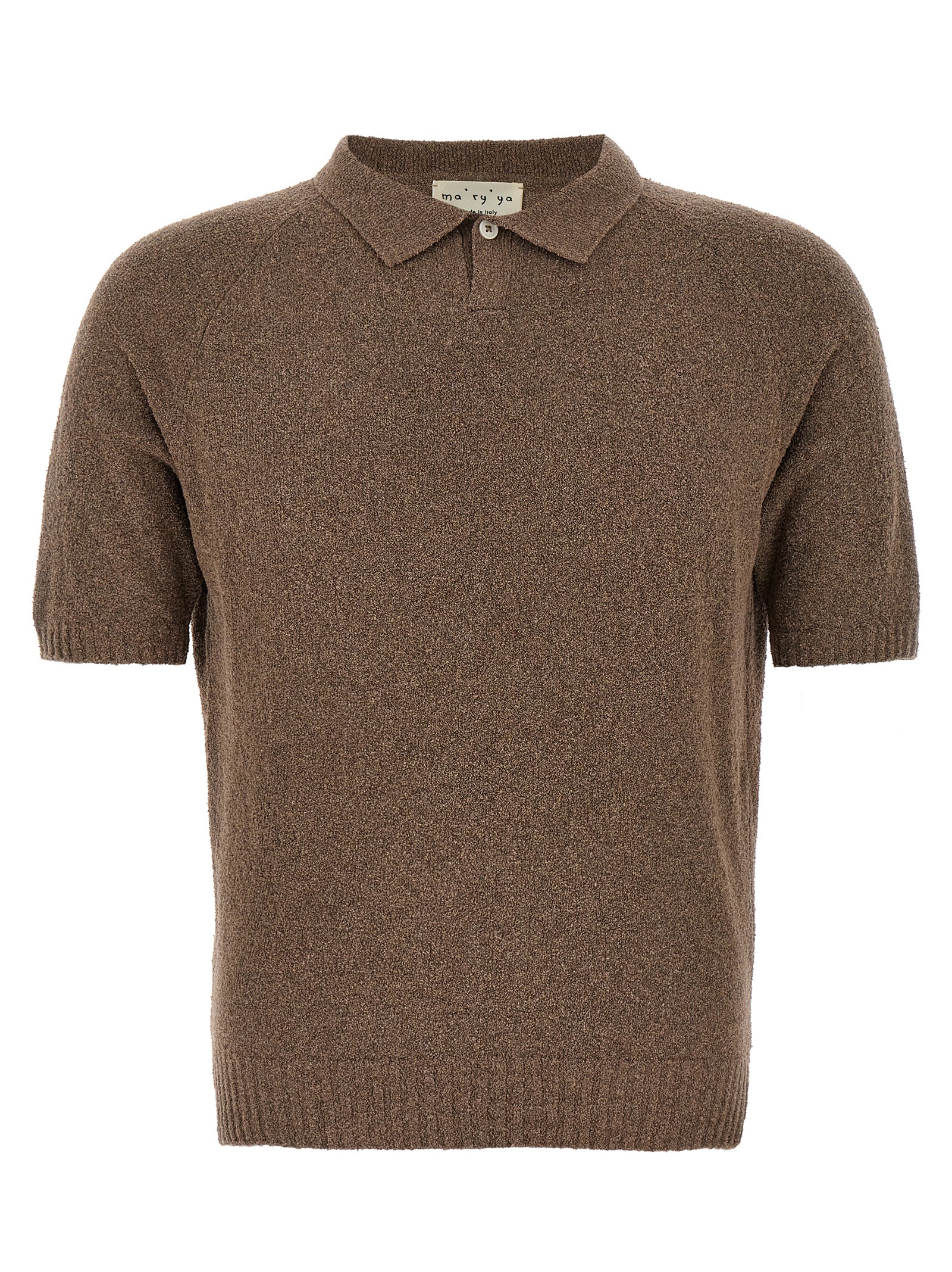 Bouclé cotton polo shirt YPK002C3 (ma'ry'ya / ポロシャツ ) | ma'ry'ya (マリア)