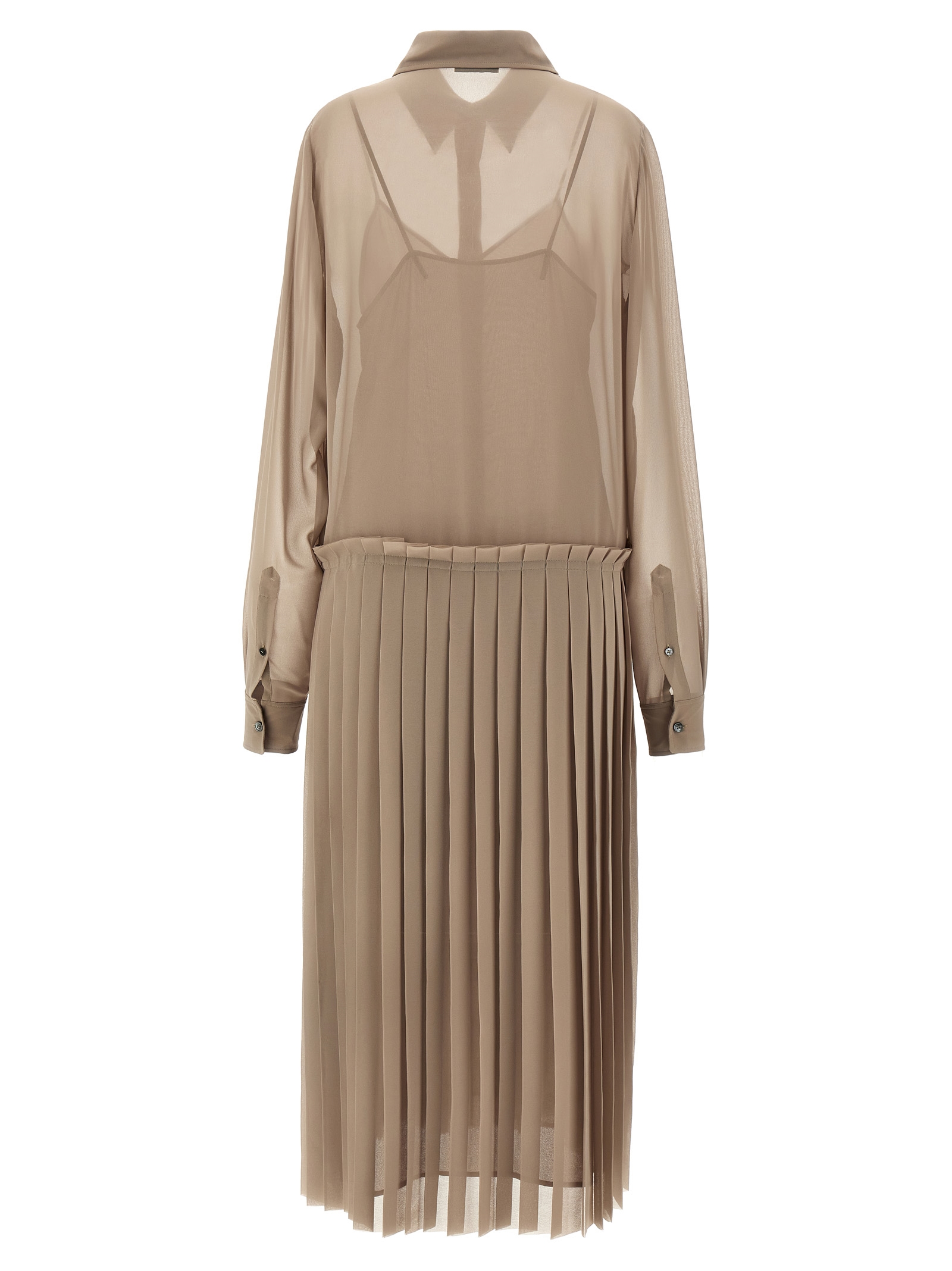 'Pleated Midi' dress FDR262PL00270952 (AMI Paris / ワンピース・ドレス・オールインワン ) | AMI Paris (アミパリス)(1)